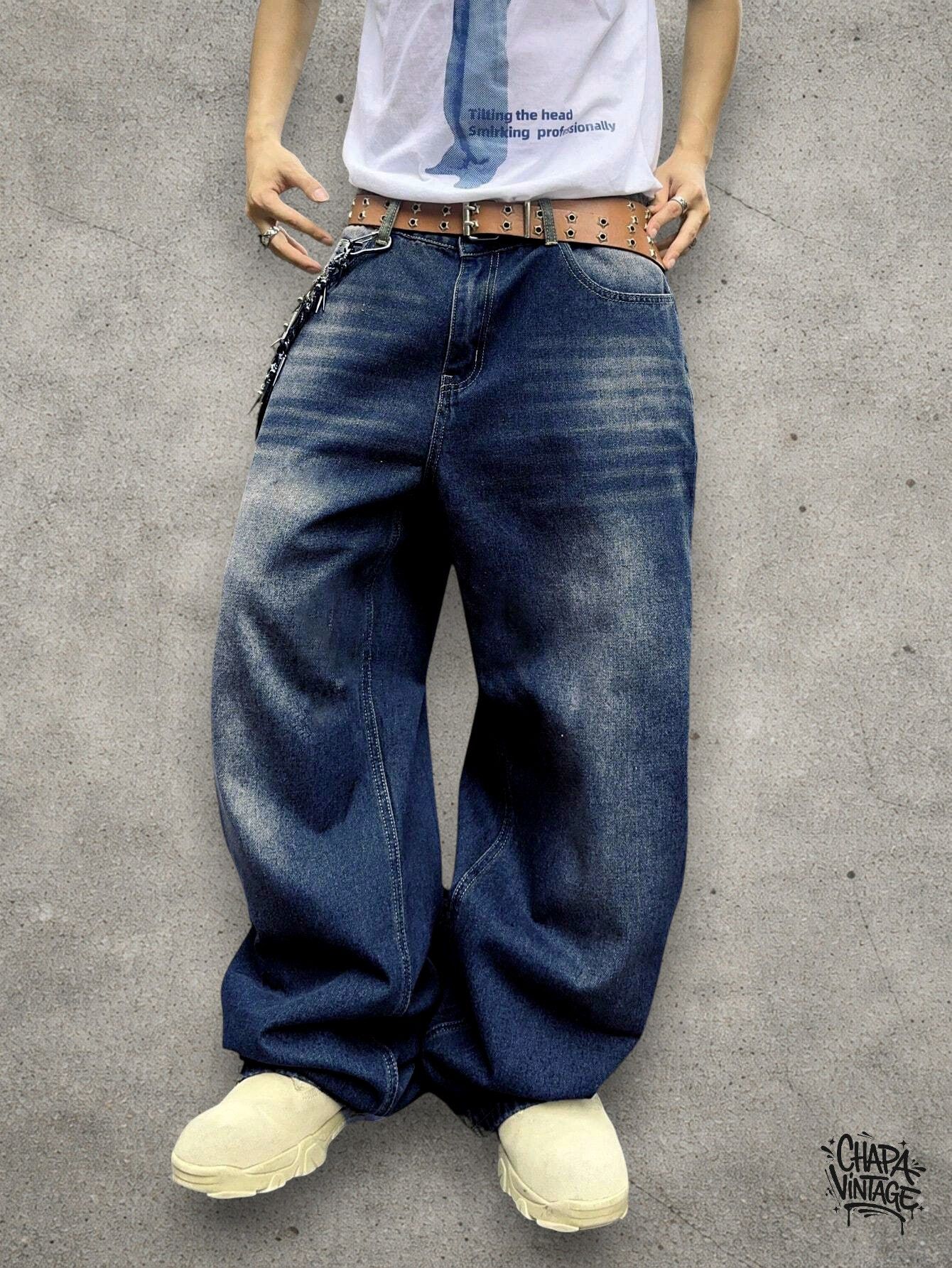 Vintage Baggy washed jeans Size US 32 / EU 48 - 3 Thumbnail
