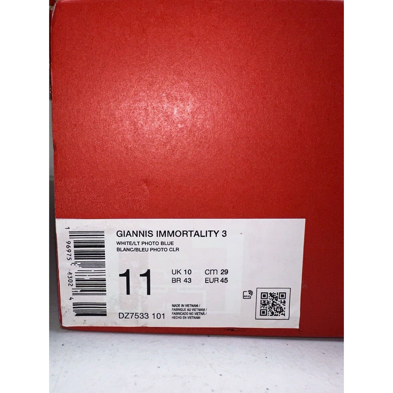 Nike Nike Men’s Giannis Immorality 3 White Size 11 (DZ7533 101) Size US 11 / EU 44 - 8 Thumbnail