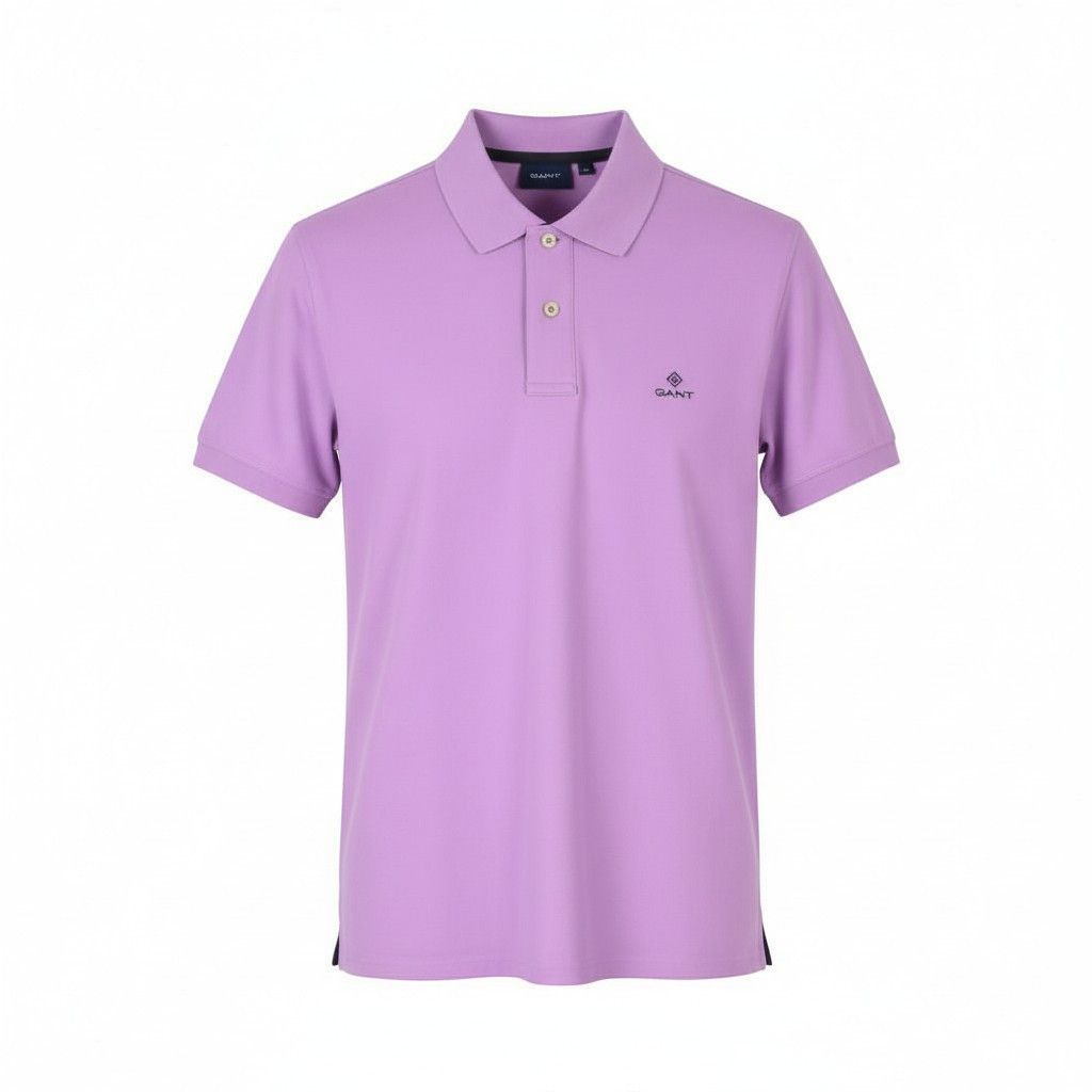 CONTRAST COLLAR PIQUE RUGGER M Orchid Lilac 87931