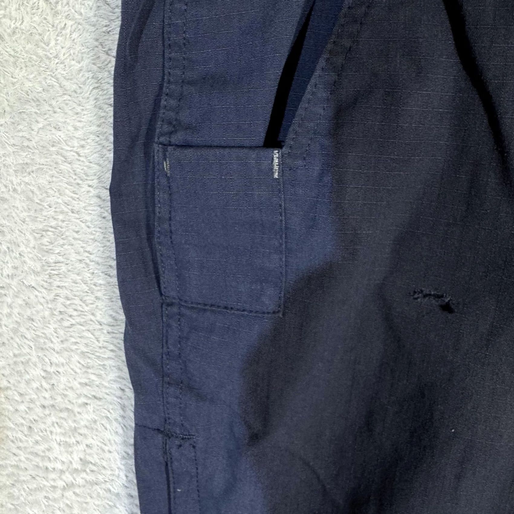 Carhartt Carhartt Pants Mens 34x29 Navy Ripstop Workwear Utility Cargo Pockets Zipper Size US 34 / EU 50 - 4 Thumbnail
