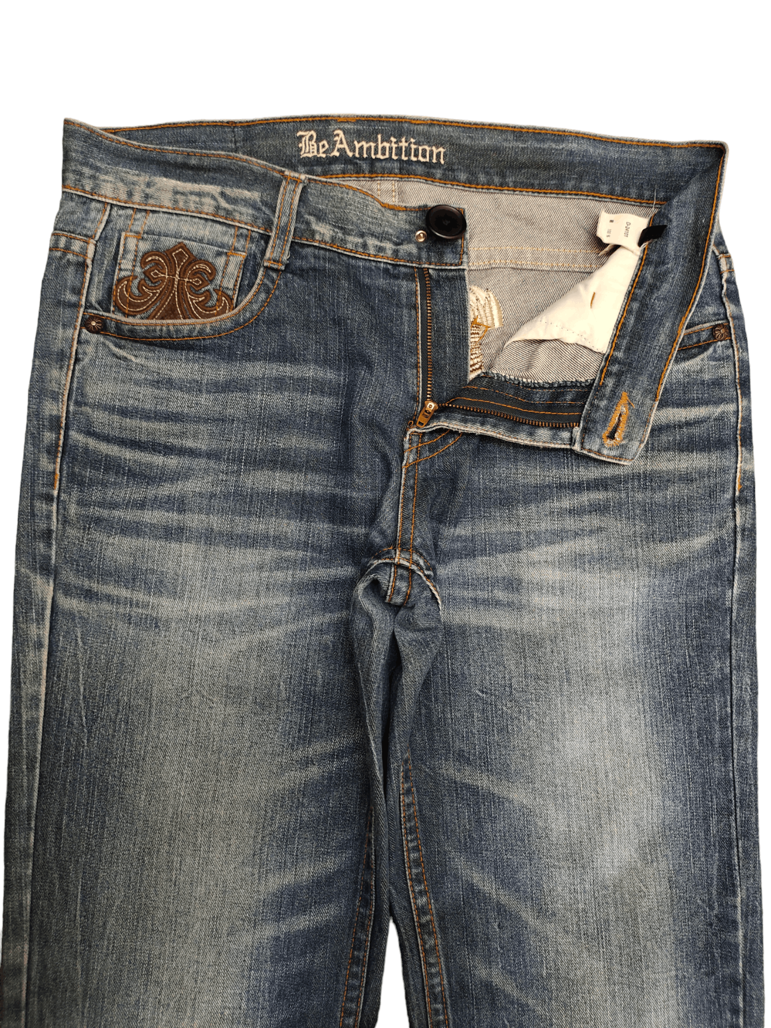 Affliction Be Ambition Cross And Wings Embroider Chrome Heart Style Y2k Size US 34 / EU 50 - 15 Thumbnail