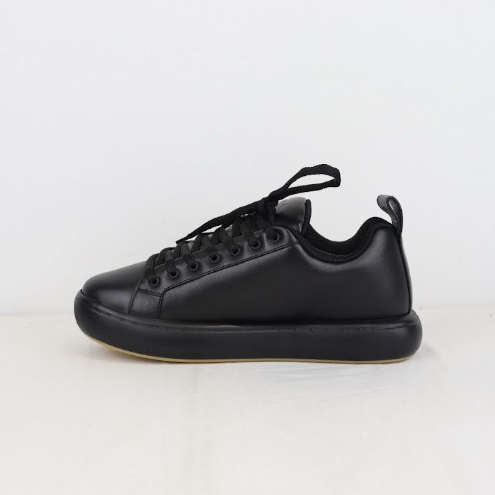 Bottega Veneta o1rshd1 Tennis Calf Leather Sneakers in Black Size US 10 / EU 43 - 5 Thumbnail