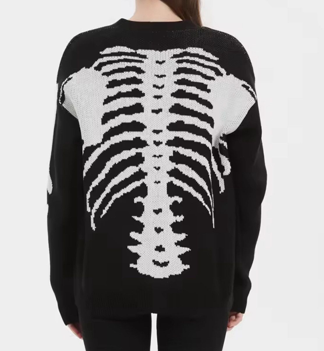 Japanese Brand Skeleton Print Cardigan Size US M / EU 48-50 / 2 - 2 Thumbnail