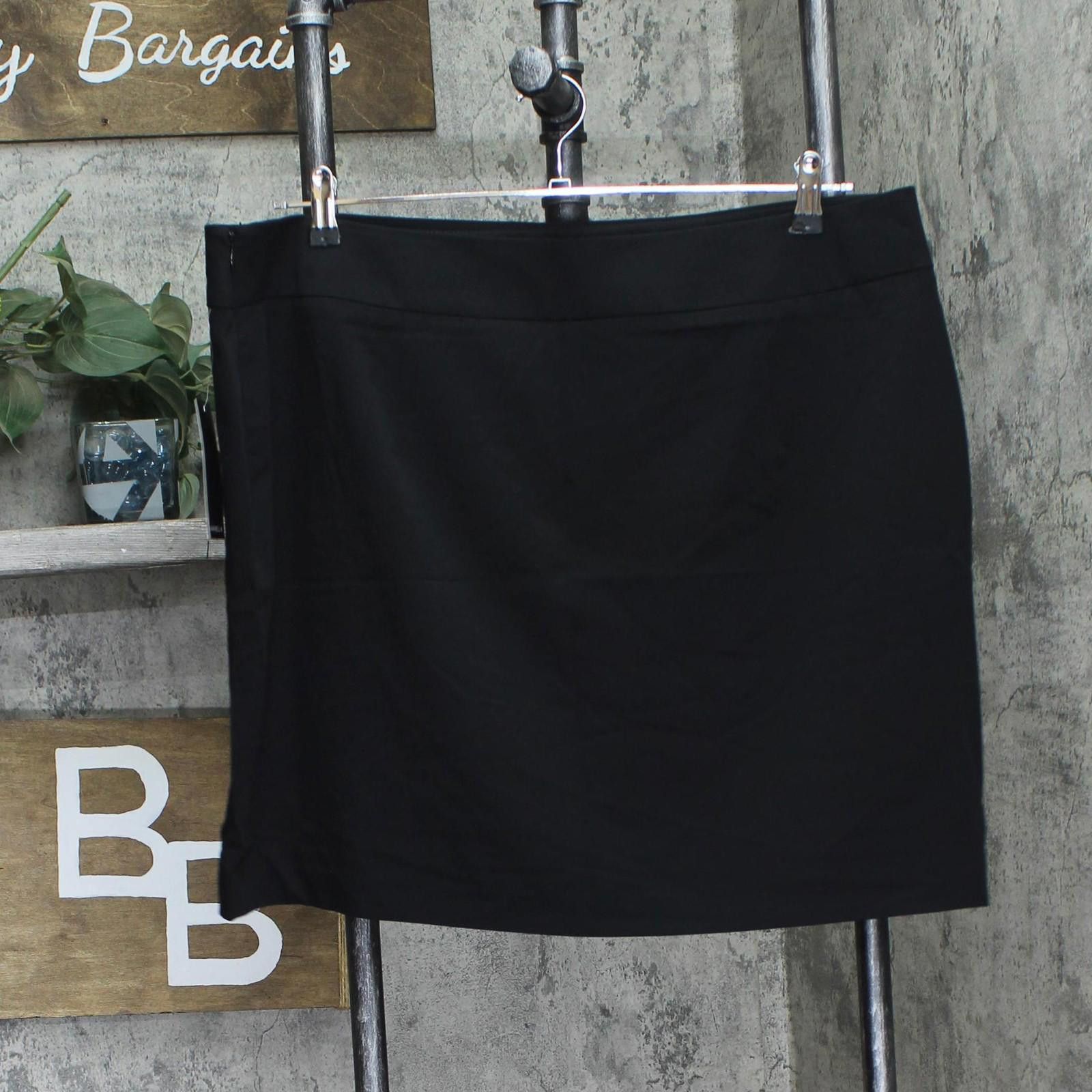 Other Nwt Rafaella Modern Wrap Skirt Plus Lrbsc066r1 Black 16w Size 38" / US 16 / IT 52 - 2 Thumbnail