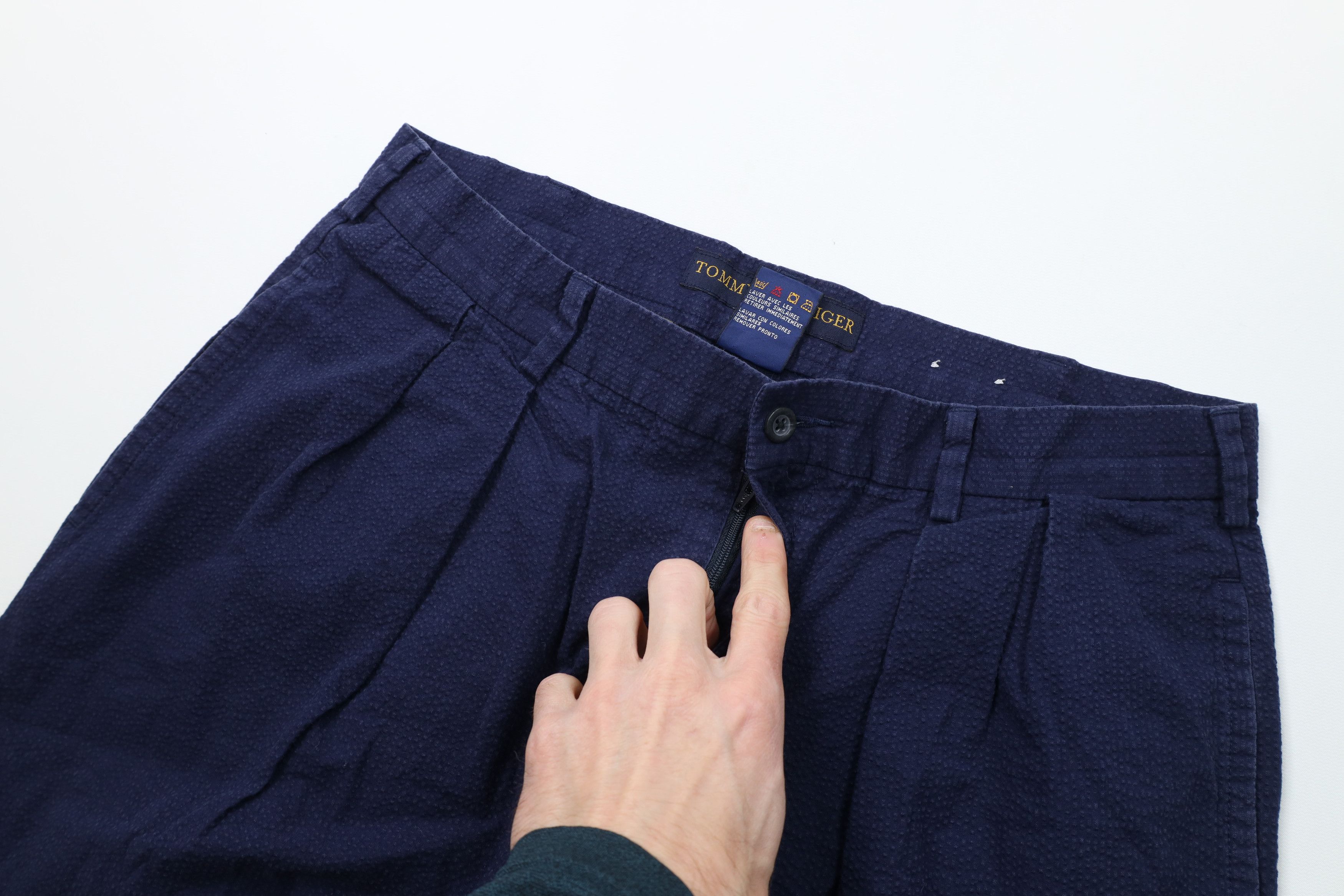 Tommy Hilfiger Vintage 90s Tommy Hilfiger Seersucker Wide Leg Chino Pants Size US 32 / EU 48 - 7 Thumbnail