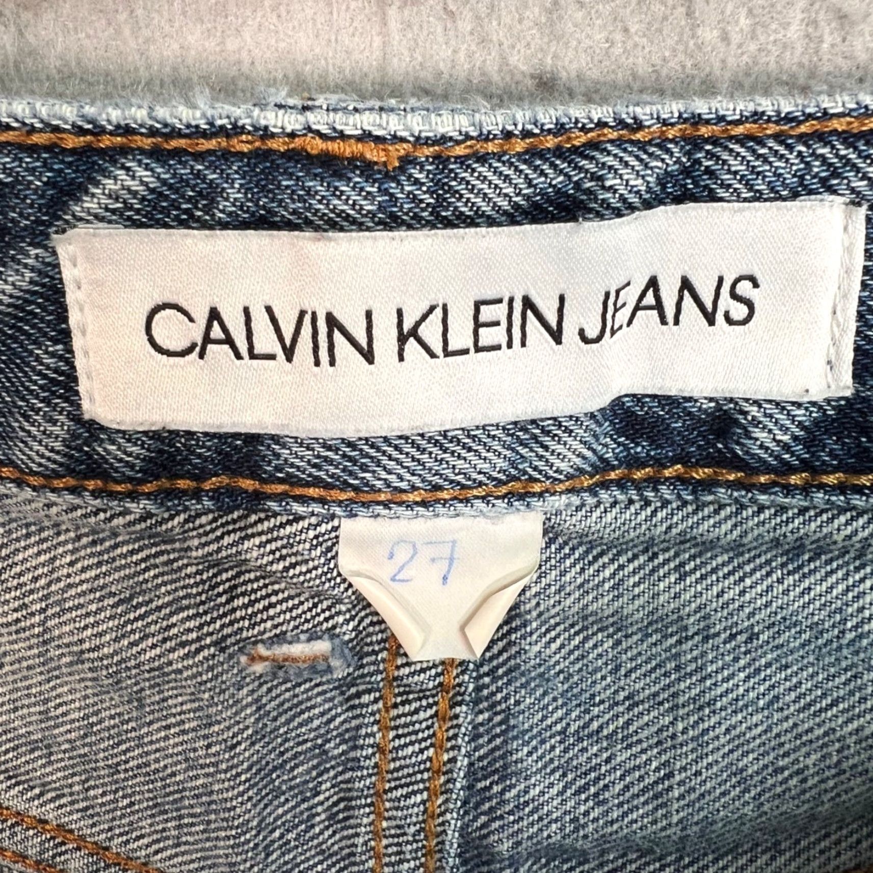 Calvin Klein Calvin Klein Jeans Womens Straight Leg Blue Denim 27 Regular 5-Pocket Design Womens Jeans Size 27" / US 4 / IT 40 - 3 Thumbnail