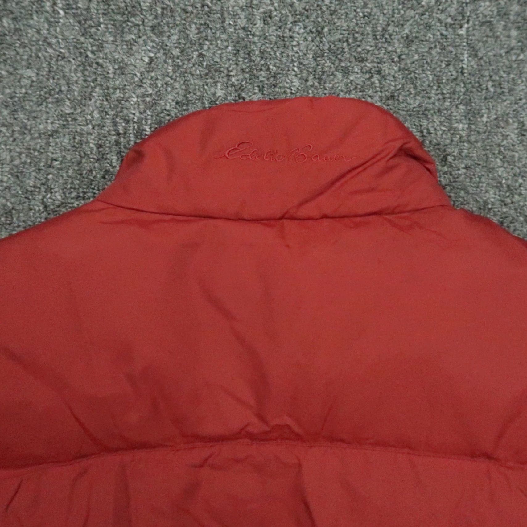 Eddie Bauer Eddie Bauer Vest Mens Large Red Goose Down Puffer Quilted Full Zip Pockets Size US L / EU 52-54 / 3 - 6 Thumbnail
