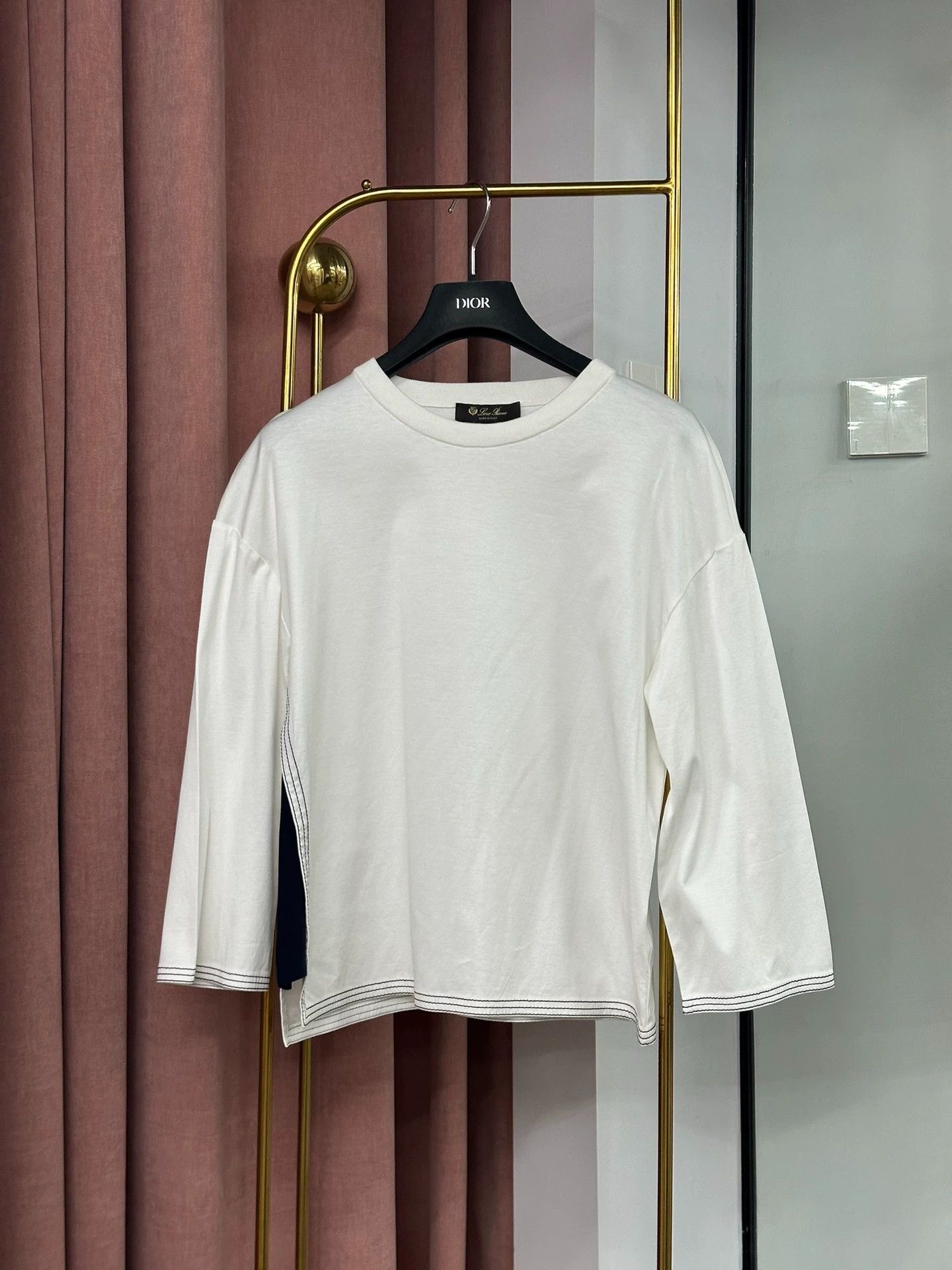 Loro Piana Loro Piana White Crewneck Top Size US M / EU 48-50 / 2 - 1 Thumbnail