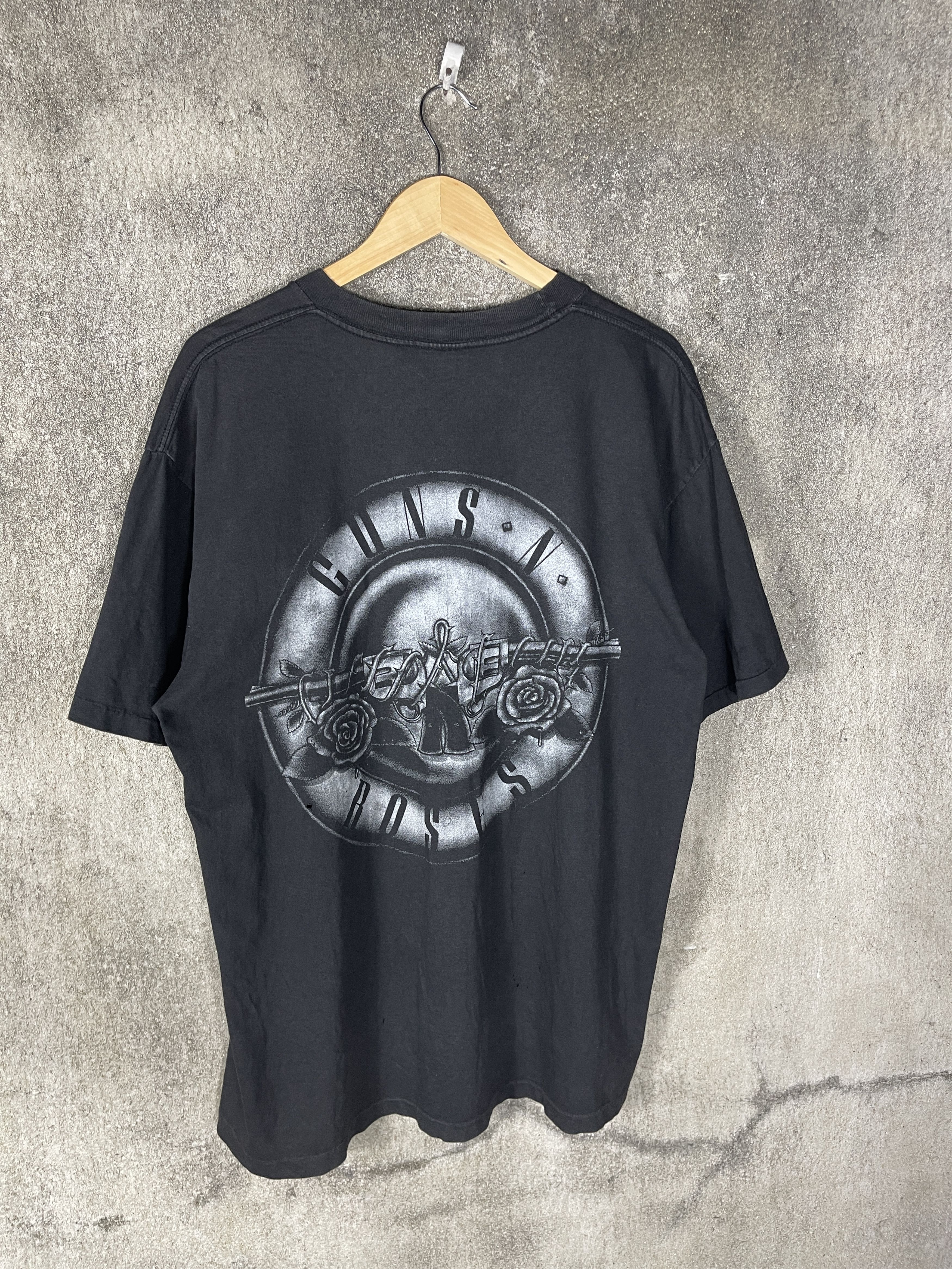 Guns N' Roses Vintage 90s Thrashed🔥Guns N Roses x Woodstock🔥Full Print Tee Size US L / EU 52-54 / 3 - 2 Thumbnail