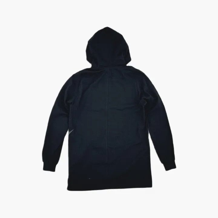 Rick Owens Rick Owens Black Geometric Embroidery Longline Hoodie Size US S / EU 44-46 / 1 - 2 Thumbnail