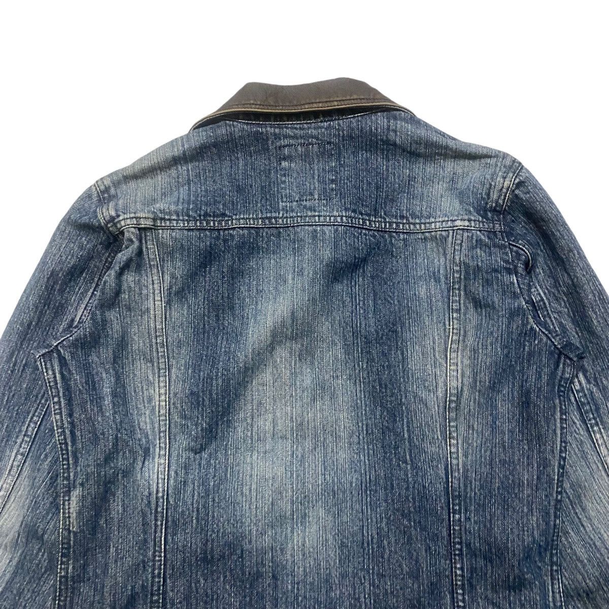 Le Grande Bleu (L.G.B.) Difference Rupert Denim Jacket Leather Trimmed LGB Size US M / EU 48-50 / 2 - 8 Thumbnail