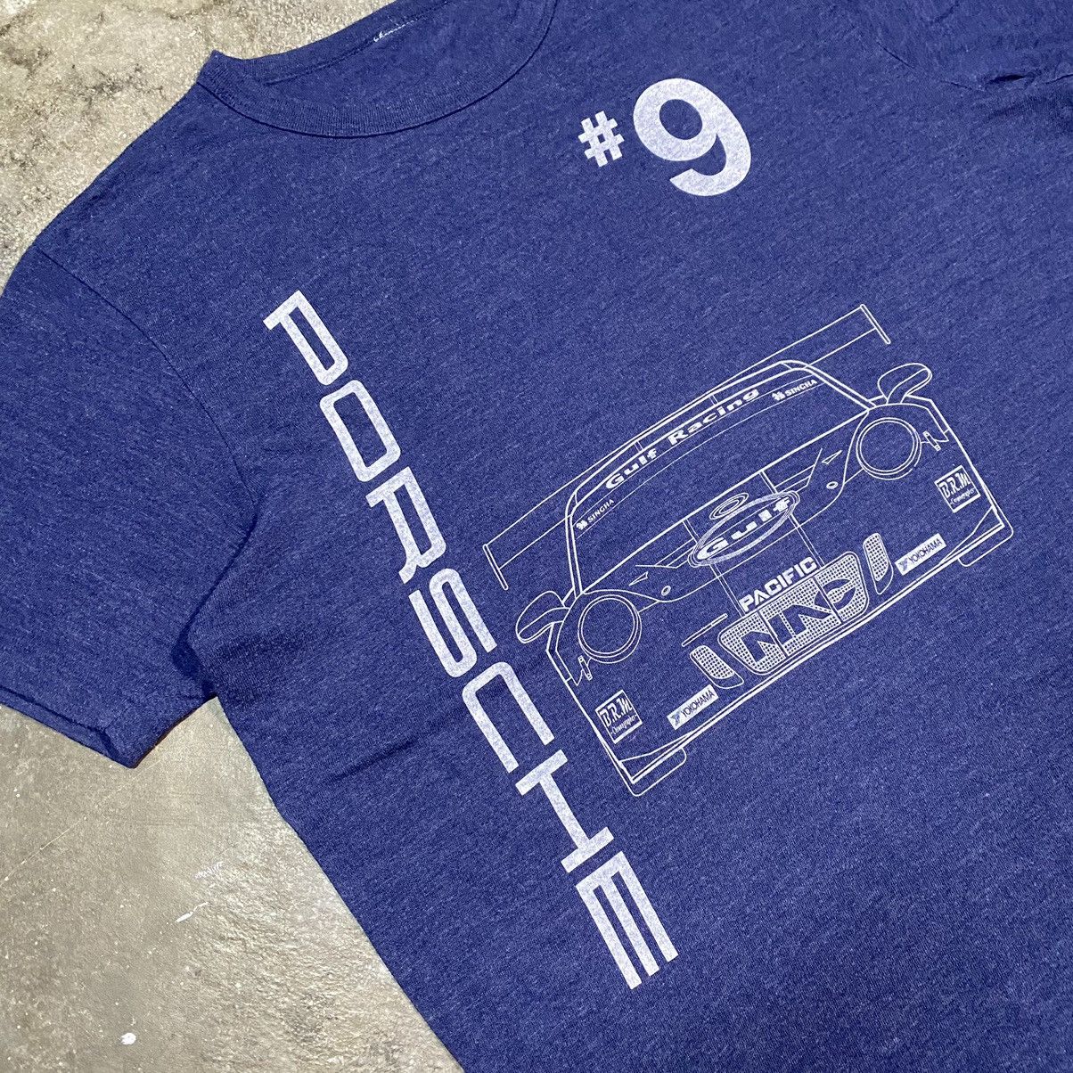 Porsche Design × Vintage VINTAGE PORSCHE #9 GULF RACING JAPAN T SHIRT Size US M / EU 48-50 / 2 - 9 Thumbnail