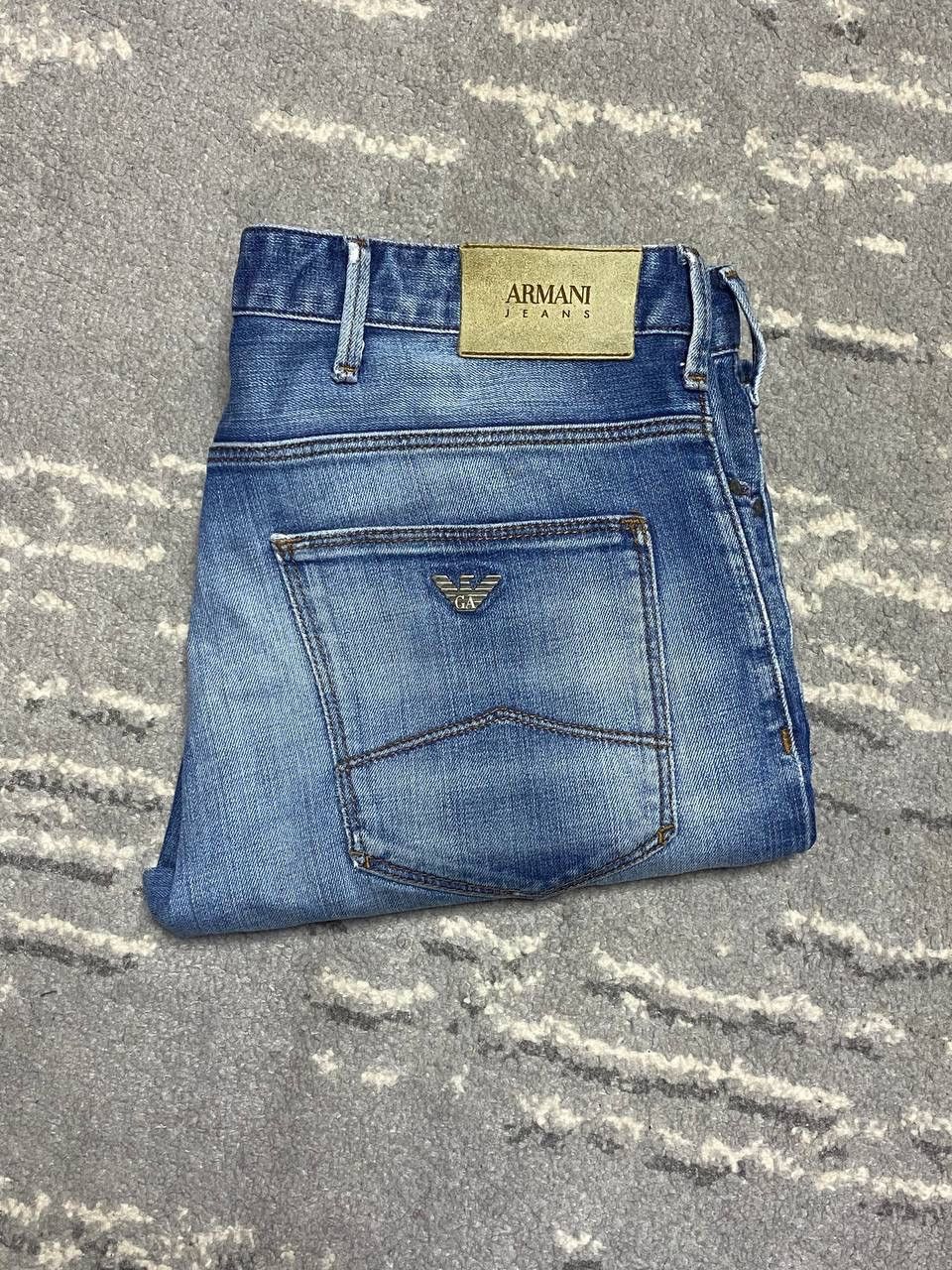 Armani × Emporio Armani Vintage blue Armani Jeans Denim Size US 32 / EU 48 - 1 Thumbnail