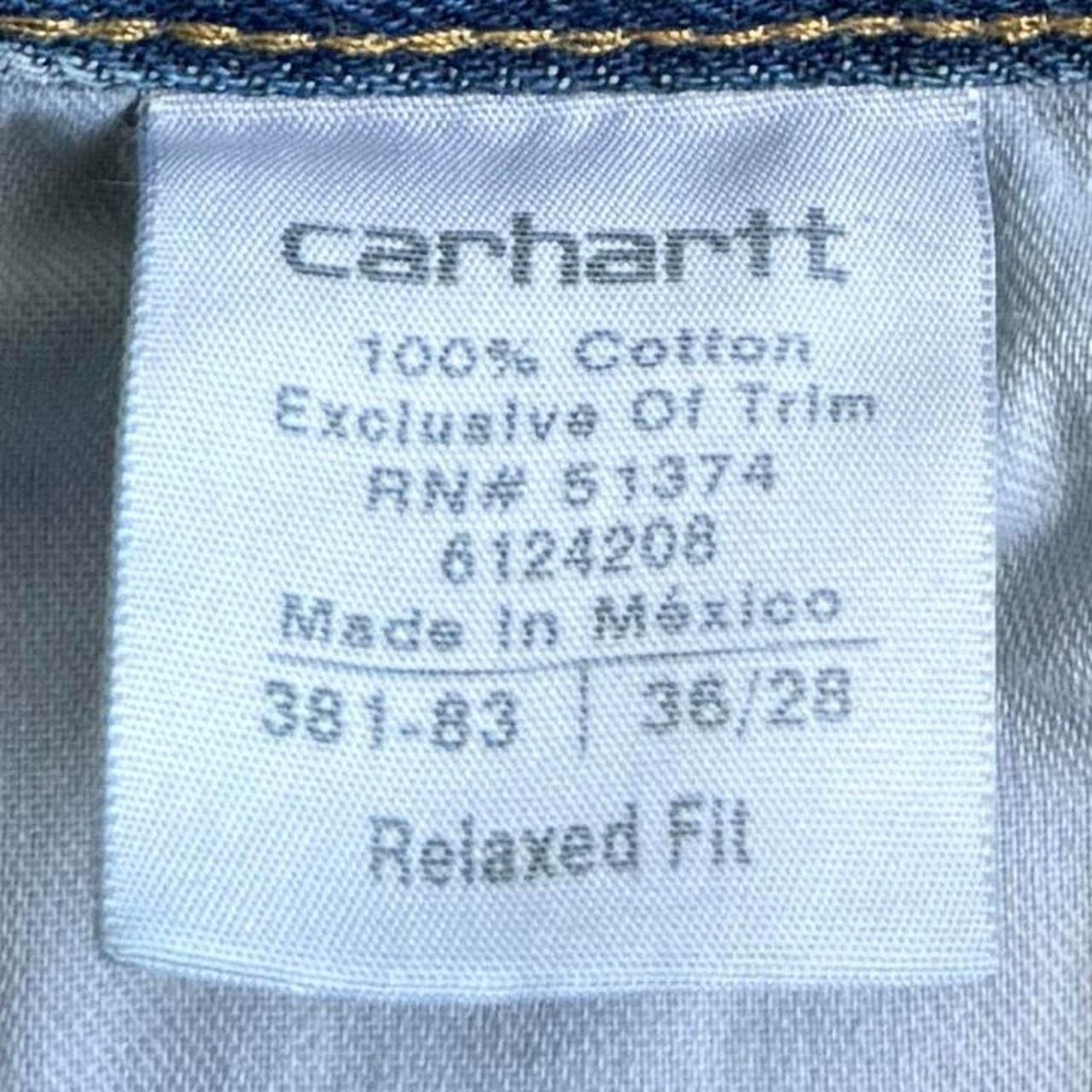 Carhartt × Carhartt Wip Vintage Carhartt Carpenter Y2K Relaxed Fit Denim Jeans Size US 35 - 4 Thumbnail