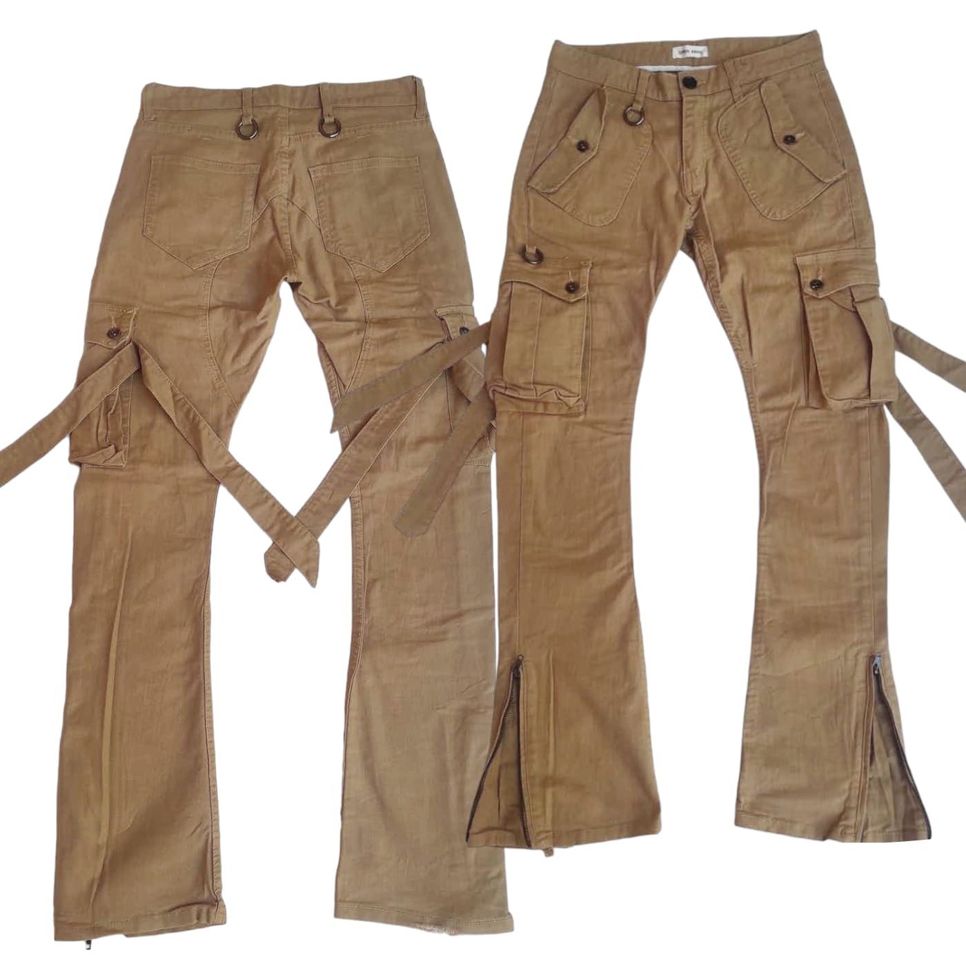 If Six Was Nine OPEN ARMS Bondage Cargo Flare pants Size US 30 / EU 46 - 1 Thumbnail
