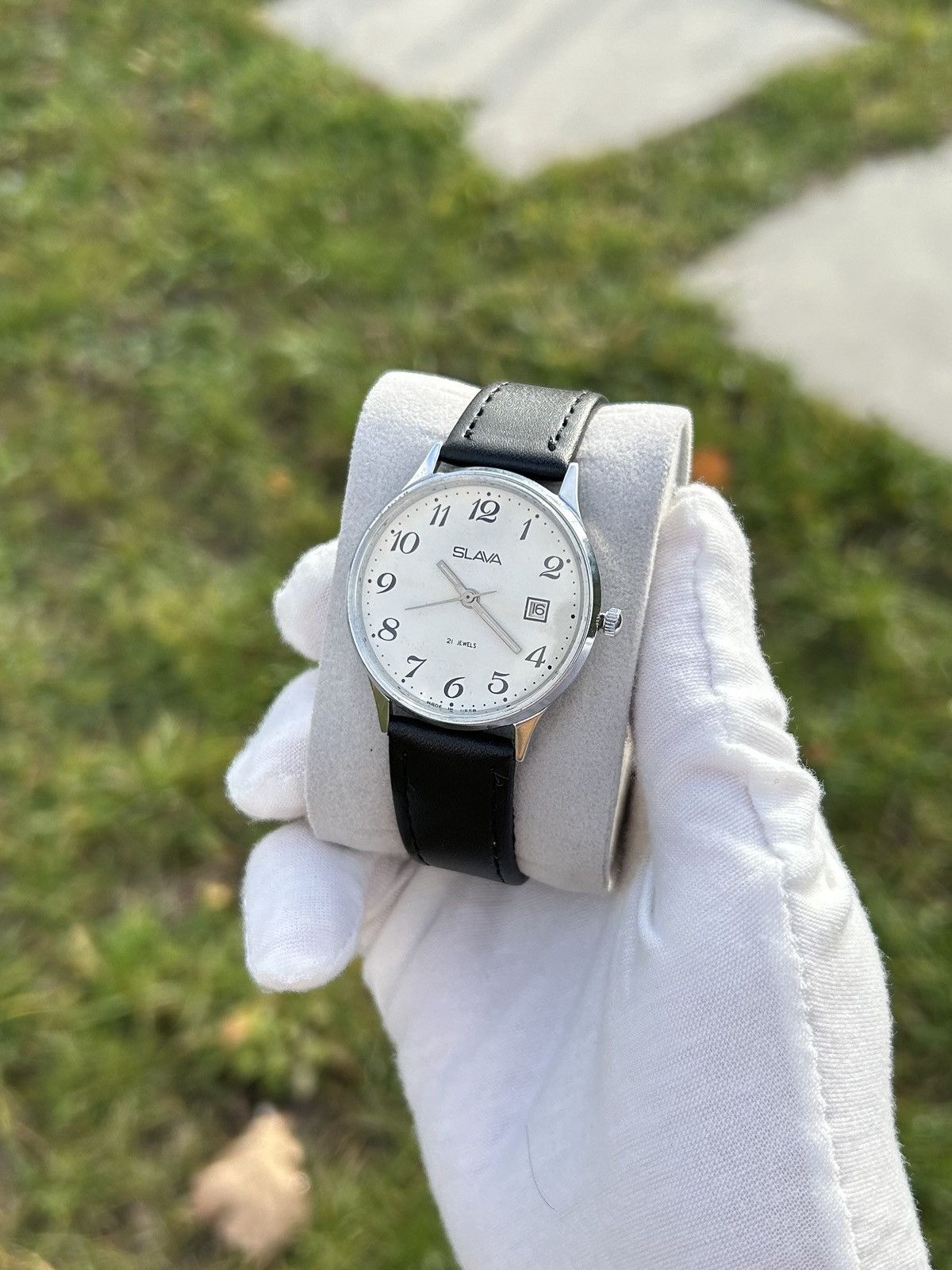 Vintage Vintage Watch Slava Made in USSR Soviet Mechanical 1980s Size ONE SIZE - 4 Thumbnail