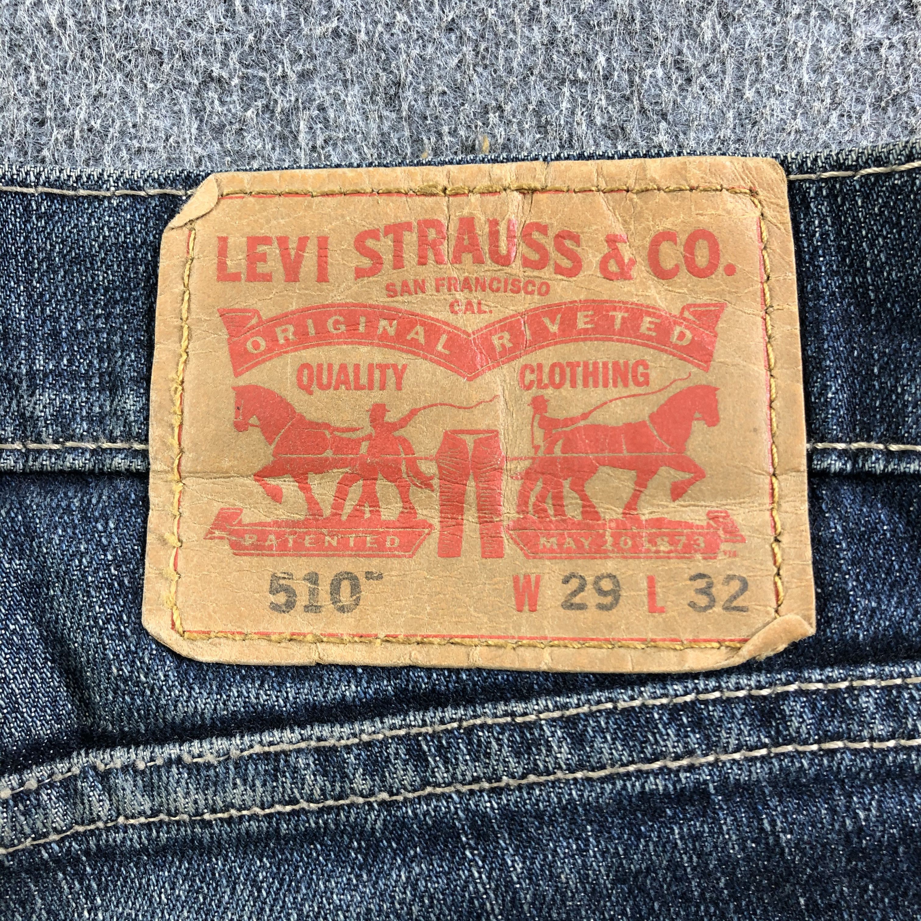 Levi's Vintage Blue Wash Levis 510 Jeans-J3525 Size 30" / US 8 / IT 44 - 5 Thumbnail
