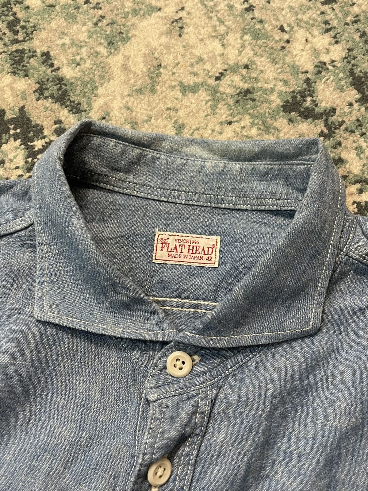 The Flat Head The Flat Head Japan Denime Selvedge Button Up Shirt Size US M / EU 48-50 / 2 - 17 Thumbnail