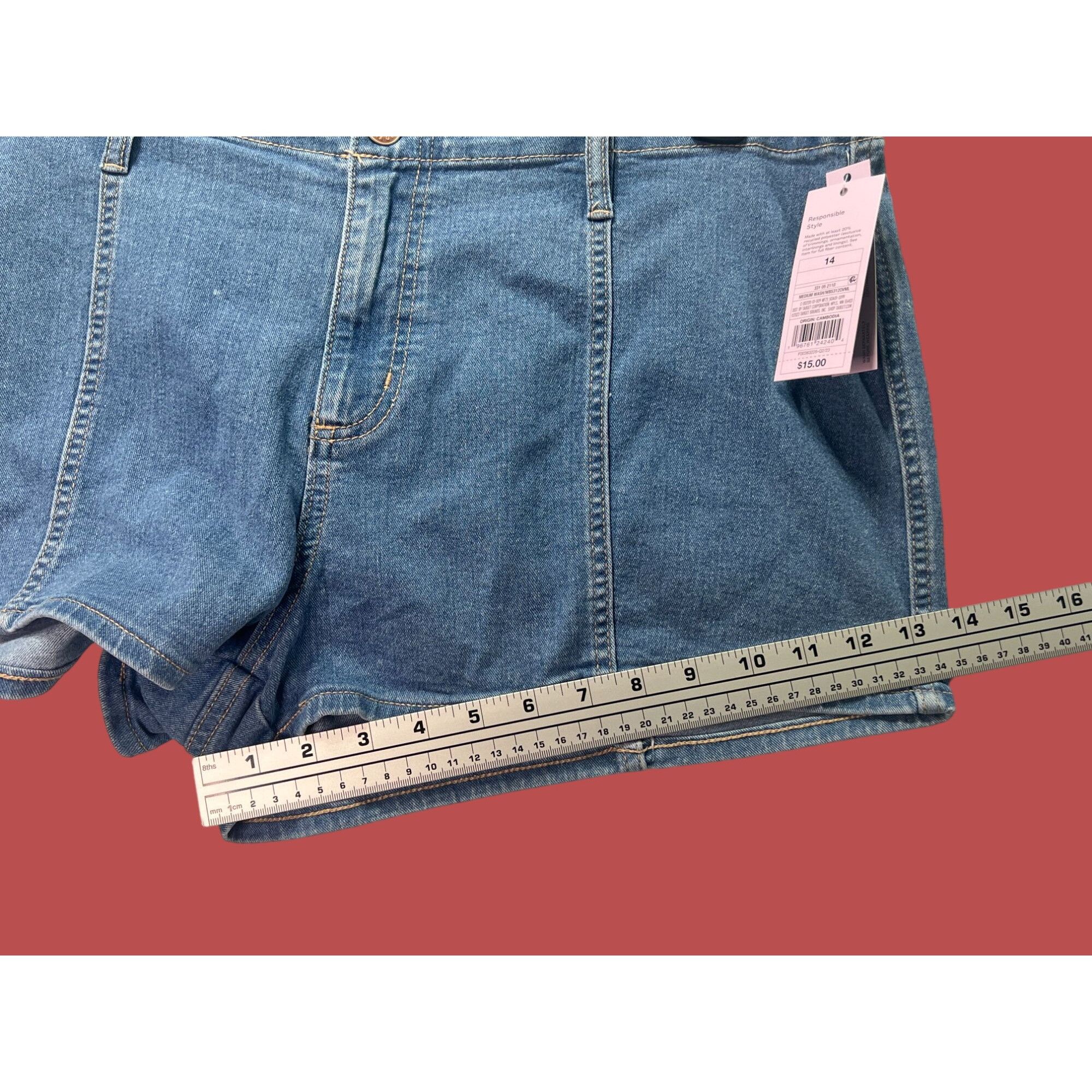 Other Wild Fable - Women's Super-High Rise Jean Shorts - 2.5" Ins Size 36" / US 14 / IT 50 - 7 Thumbnail