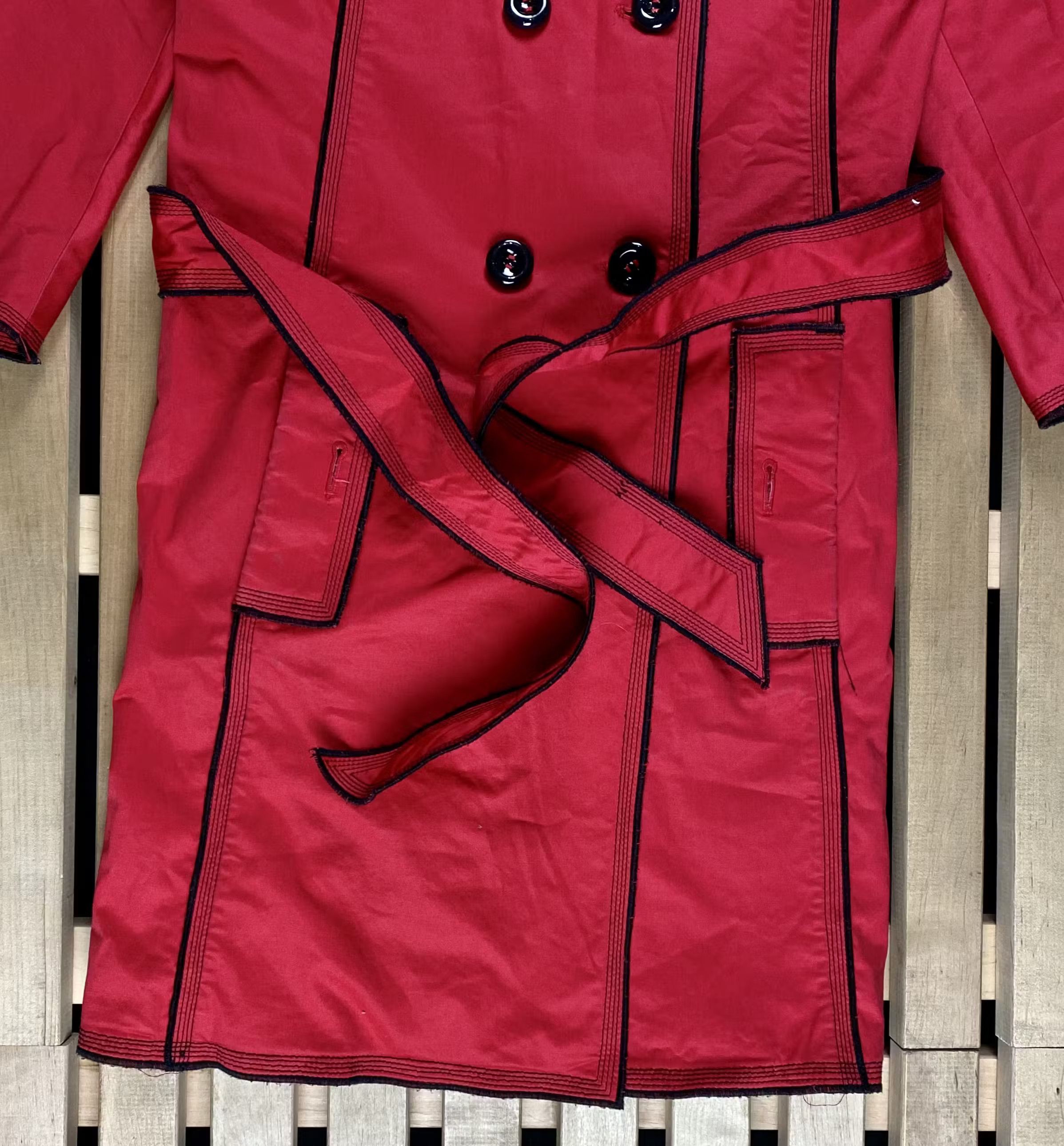 Moschino Womens Trench Jacket Moschino Size UK 12 US 10 Size L / US 10 / IT 46 - 3 Thumbnail