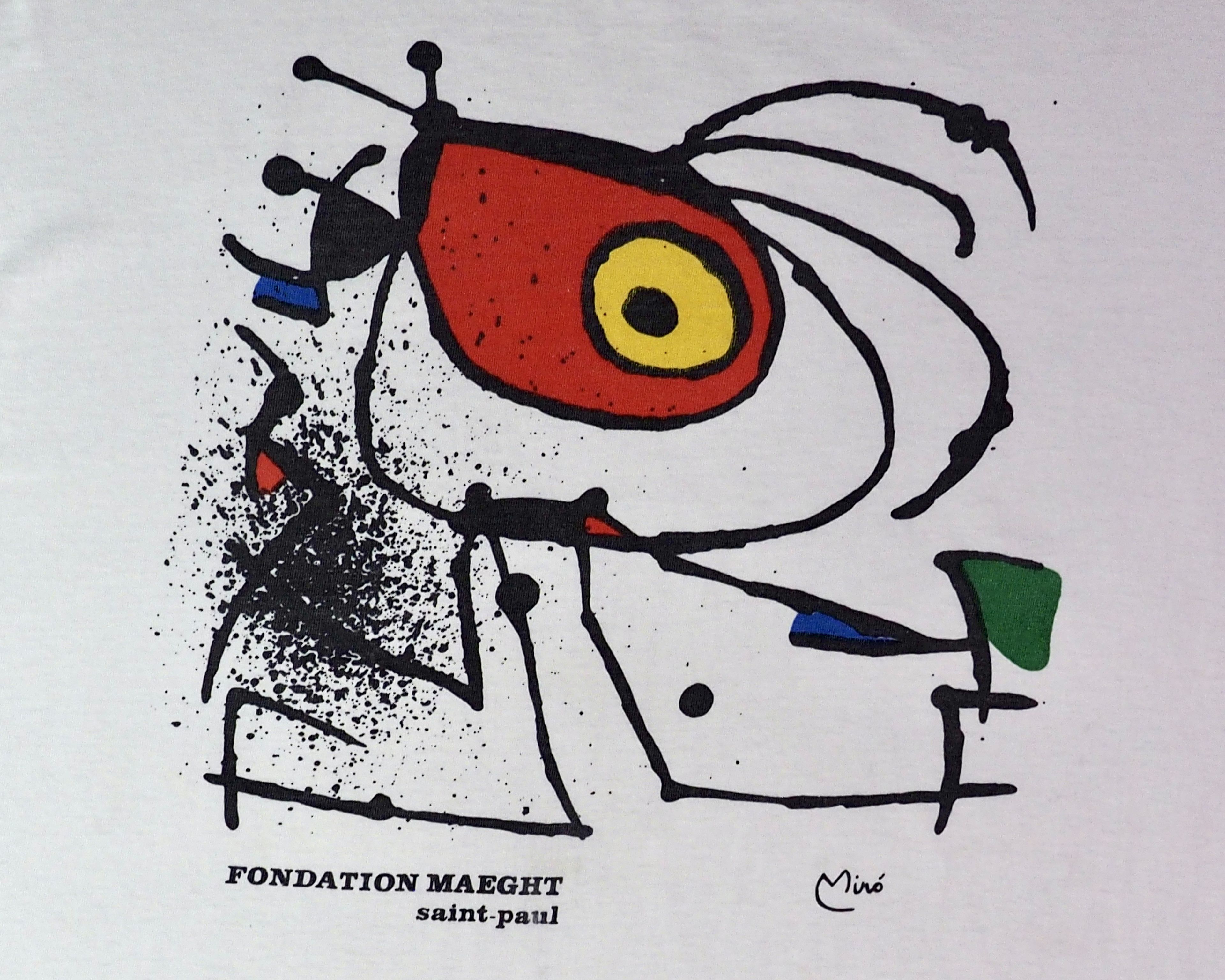 Vintage Vintage 1990s Joan Miro Fondation Maeght Saint-Paul Shirt L Size US L / EU 52-54 / 3 - 3 Thumbnail