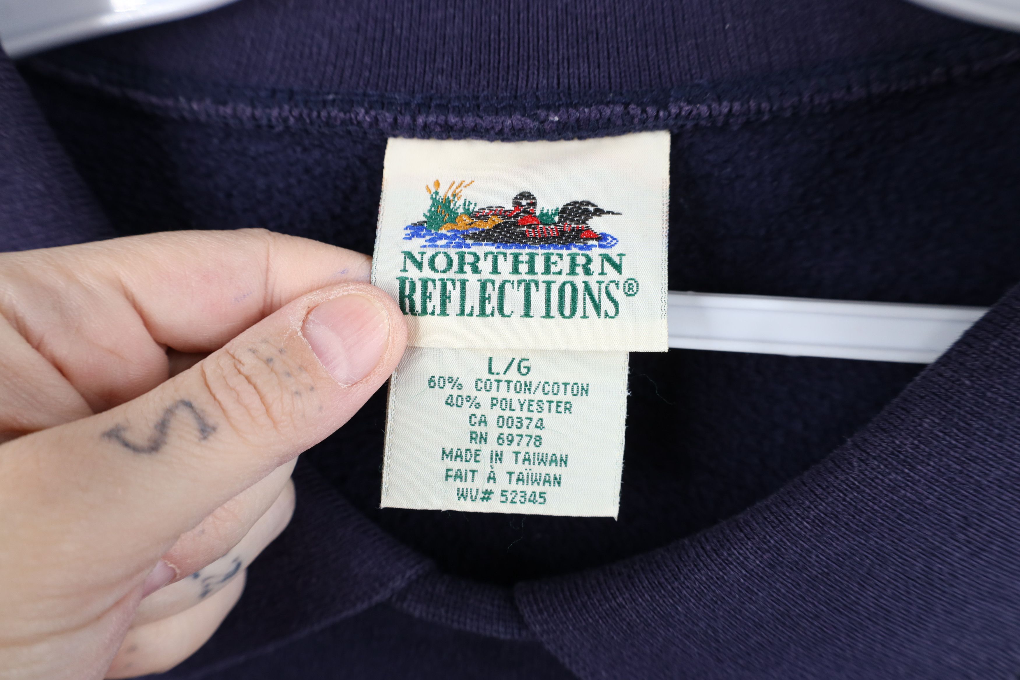 Vintage Vintage 90s Streetwear Garden Flower Collared Sweatshirt Size L / US 10 / IT 46 - 9 Thumbnail