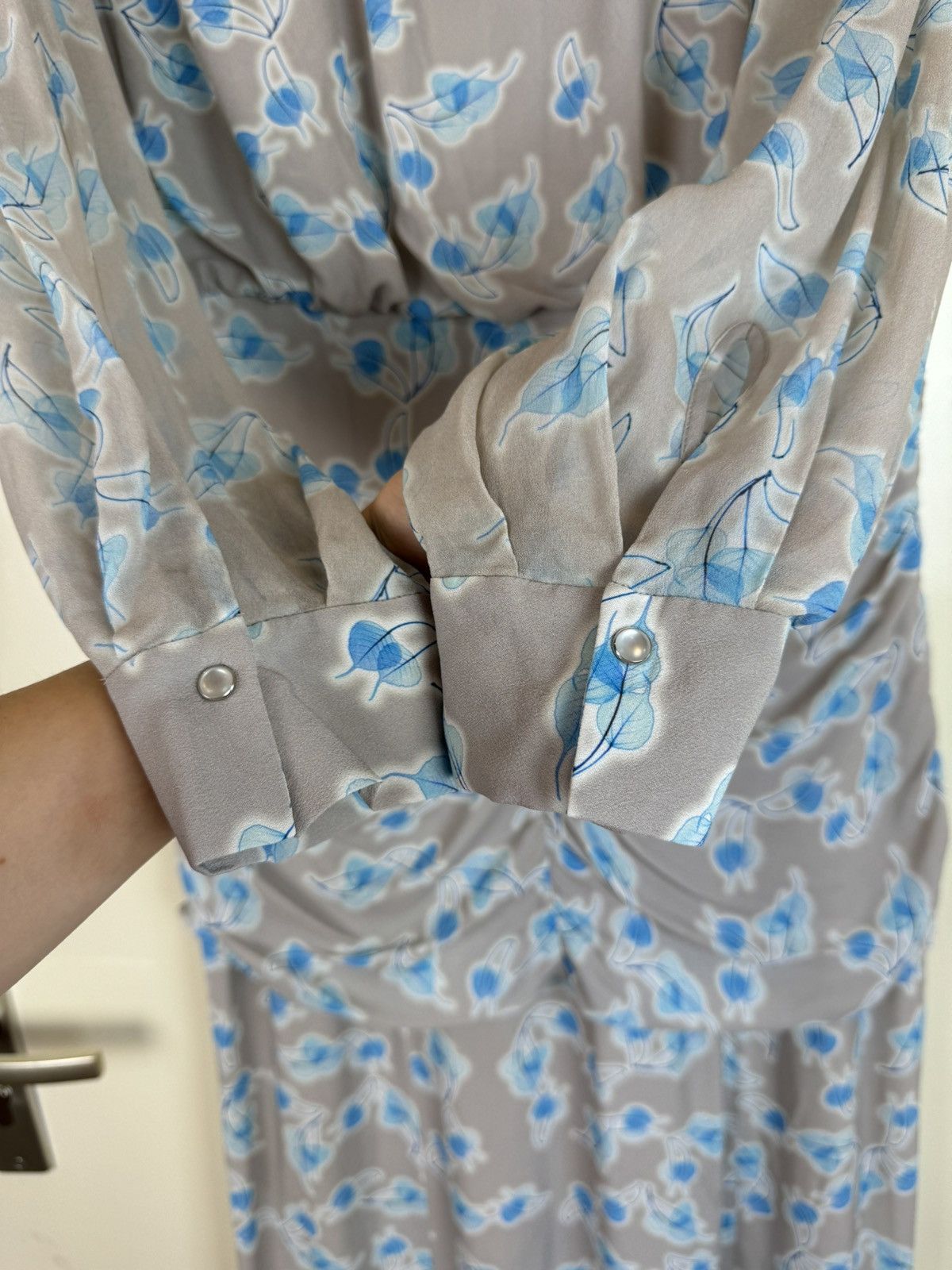 DOROTHEE SCHUMACHER Dorothee Schumacher silk leaves floral maxi dress gown L Size L / US 10 / IT 46 - 12 Thumbnail