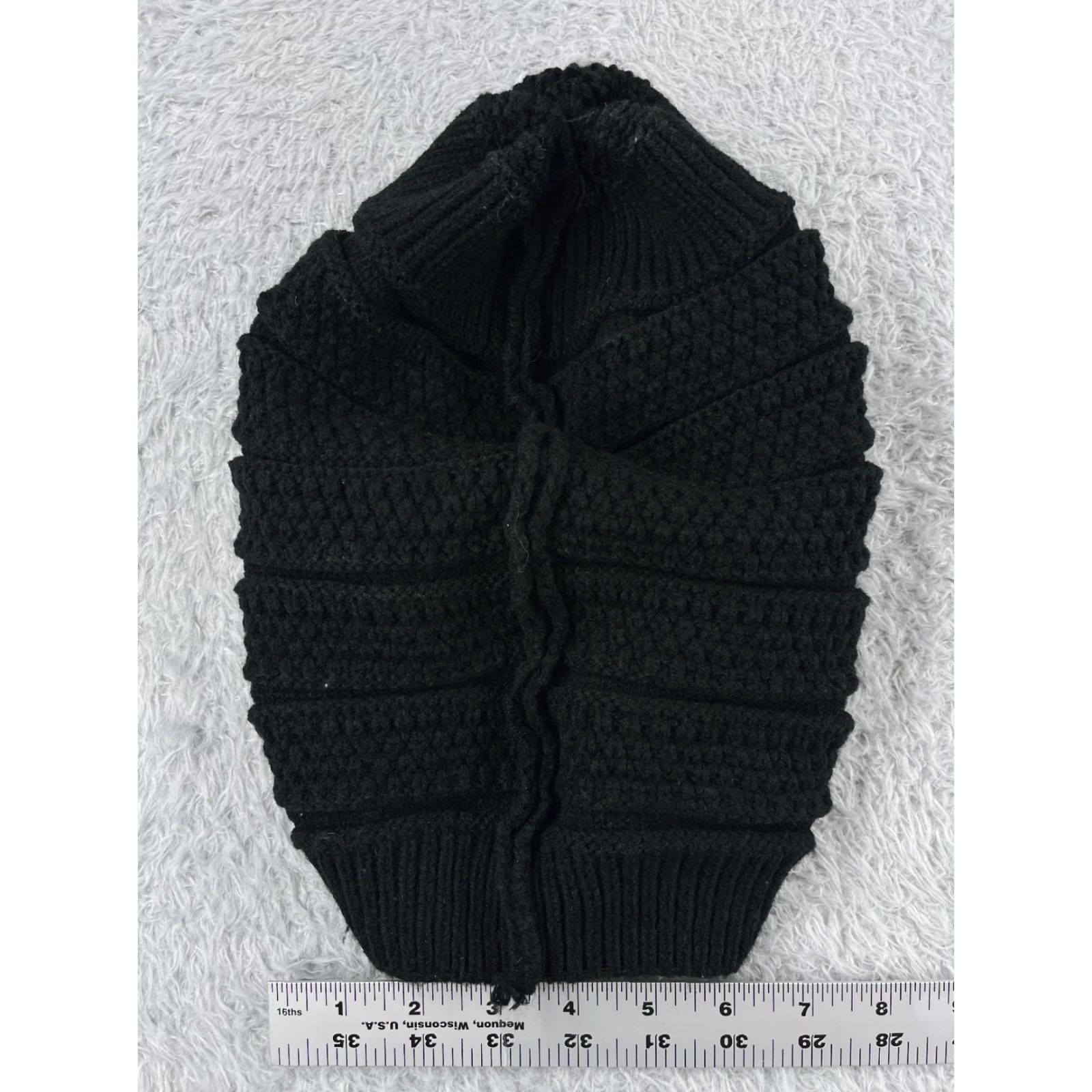 Vintage Tough Headwear Beanie Hats Adult One Size Black Knit 100% Acrylic Slouch Toque Ski Size ONE SIZE - 7 Thumbnail