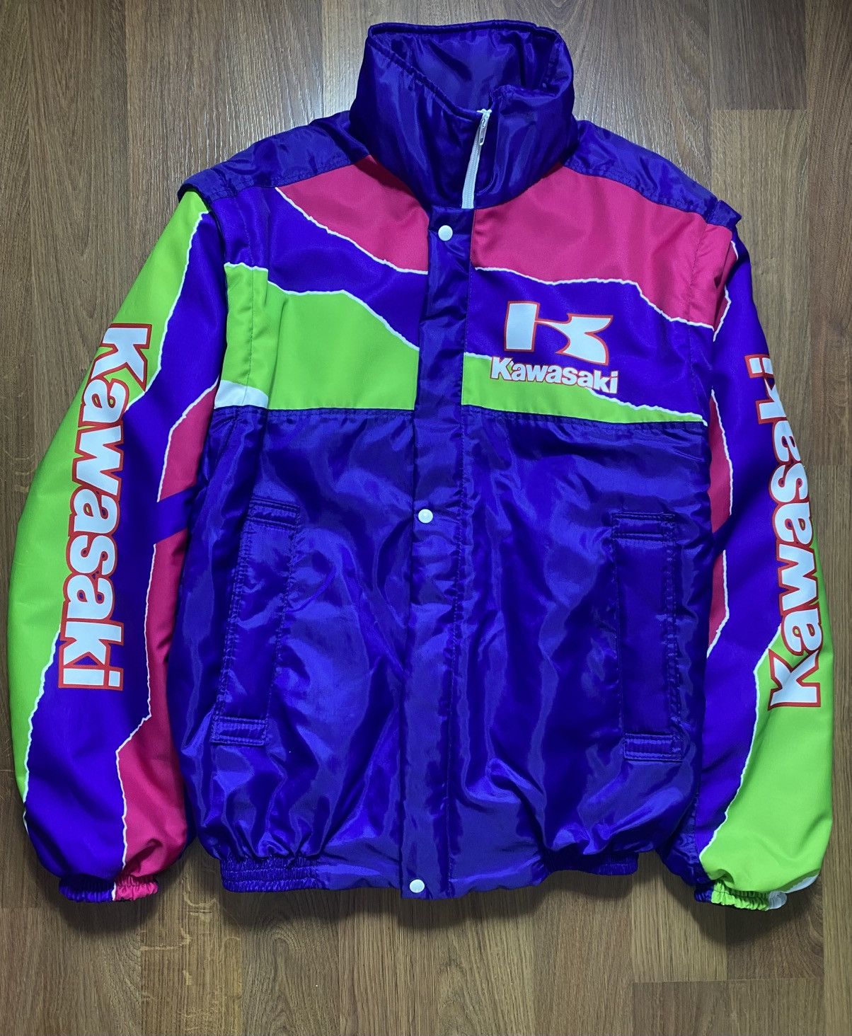 Vintage Kawasaki Vintage 80s Logo Jacket Size US XL / EU 56 / 4 - 1 Thumbnail