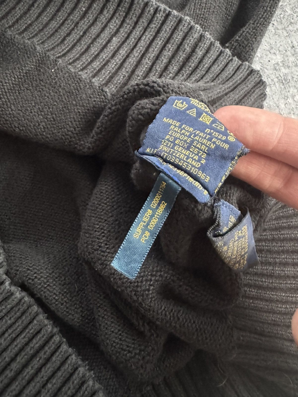 Polo Ralph Lauren Polo Ralph Lauren Sweater 1/3 Zip Knitwear Black Size XL Size US XL / EU 56 / 4 - 9 Thumbnail