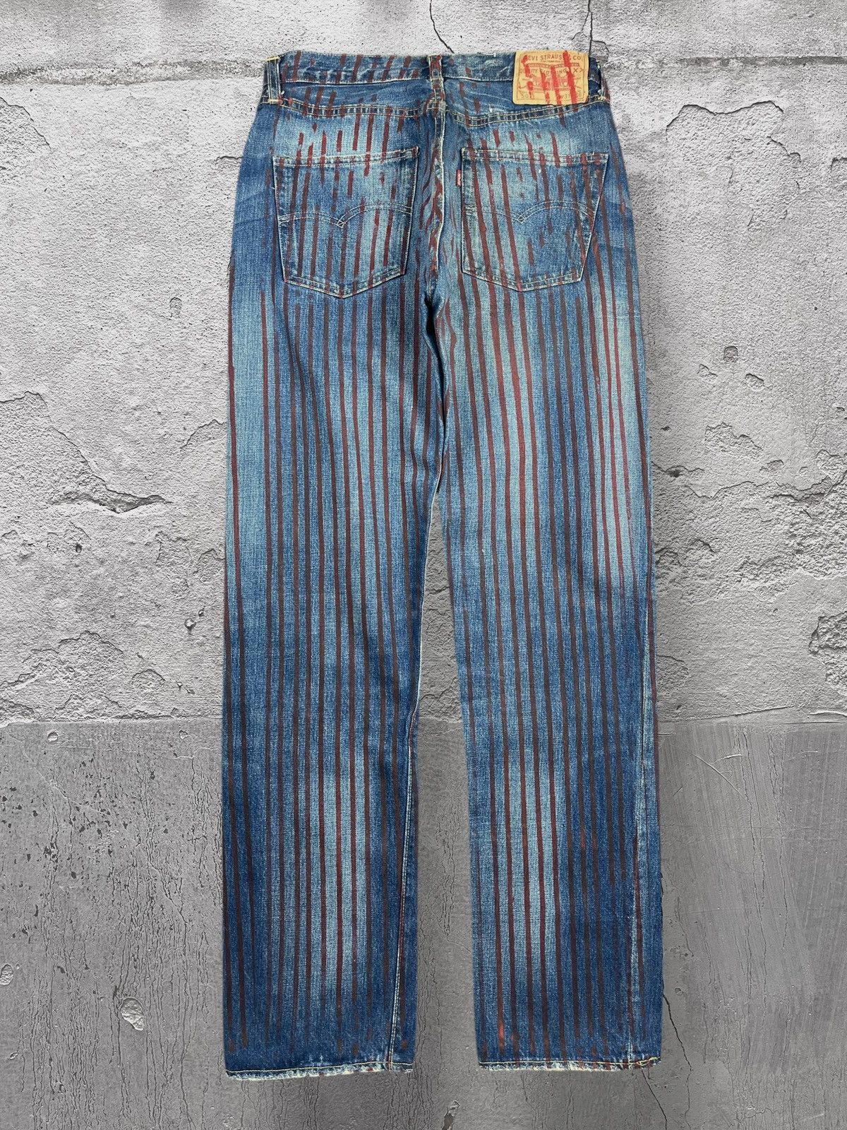 LVC × Levi's Vintage Clothing RARE!! VINTAGE LEVIS 501xx BIG E LVC BOTTOM 555 USA Size US 30 / EU 46 - 1 Thumbnail