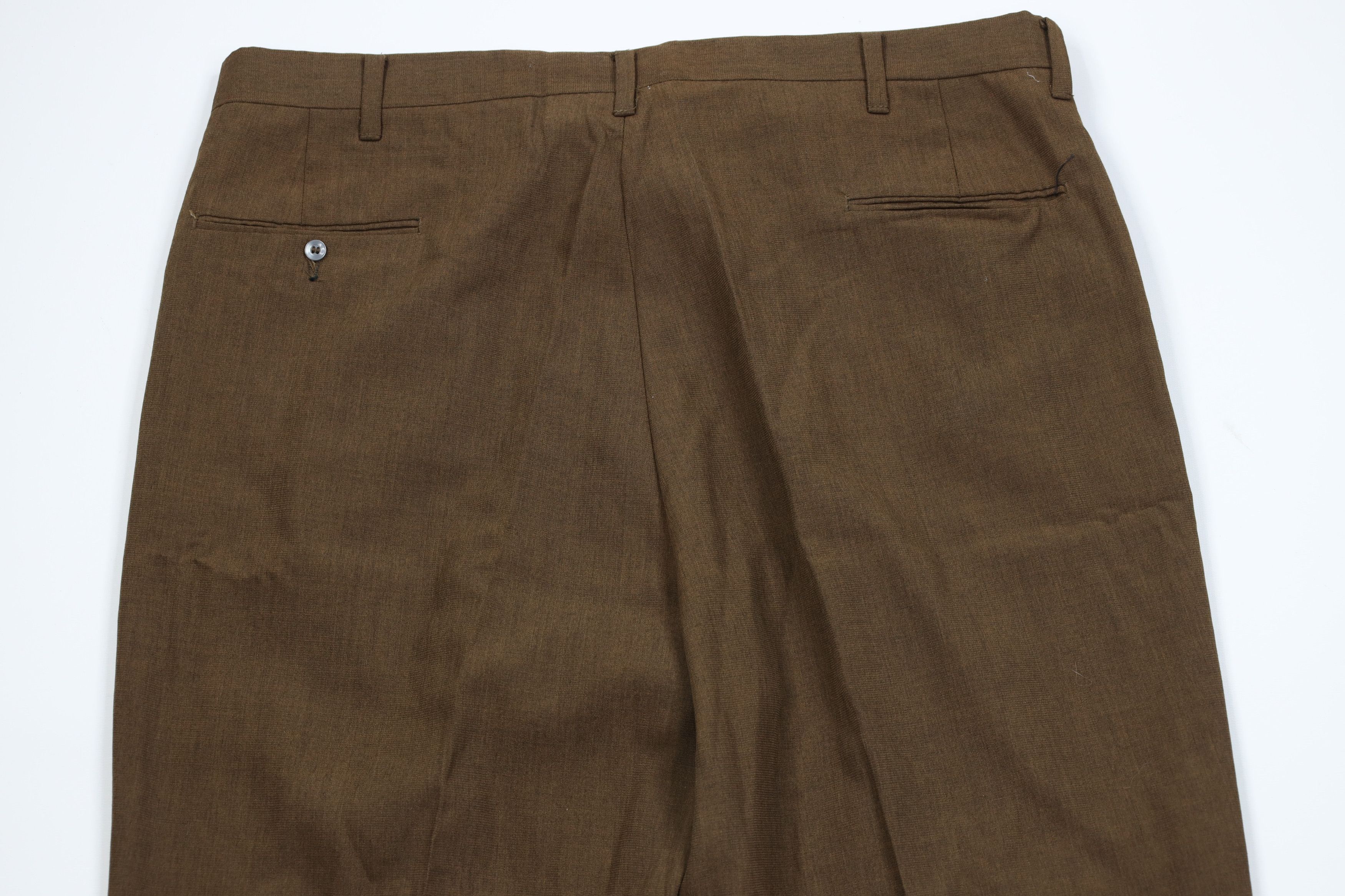 Levi's Vintage 70s Levis Wool Blend Knit Chino Pants Brown USA Size US 38 / EU 54 - 8 Thumbnail