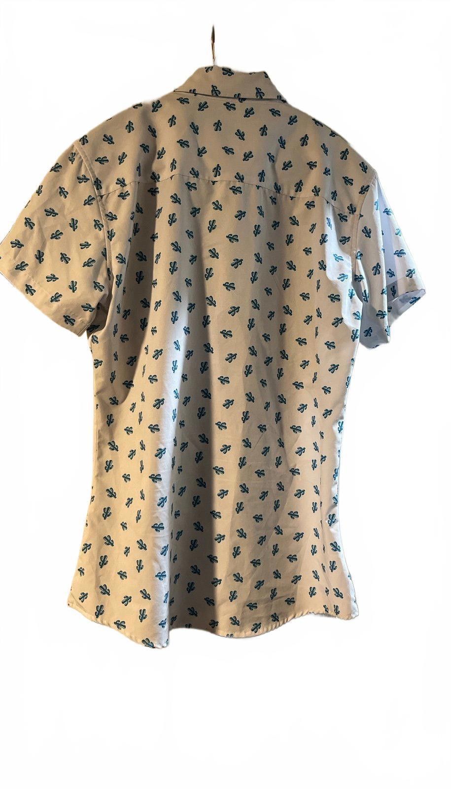 Dixxon Dixxon Flannel Company Party Cactus Short Sleeve Shirt Size L / US 10 / IT 46 - 3 Thumbnail