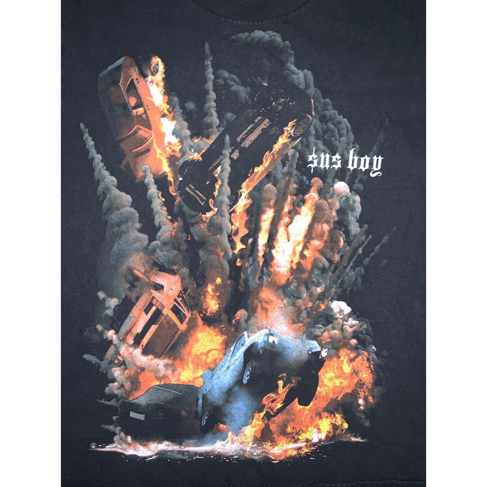Sus Boy Sus Boy Explosion Graphic T-Shirt Mens S Black Streetwear Size US S / EU 44-46 / 1 - 3 Thumbnail