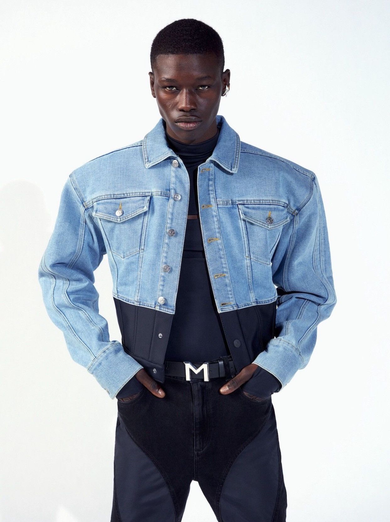 Mugler x H&M Denim Jacket Size М
