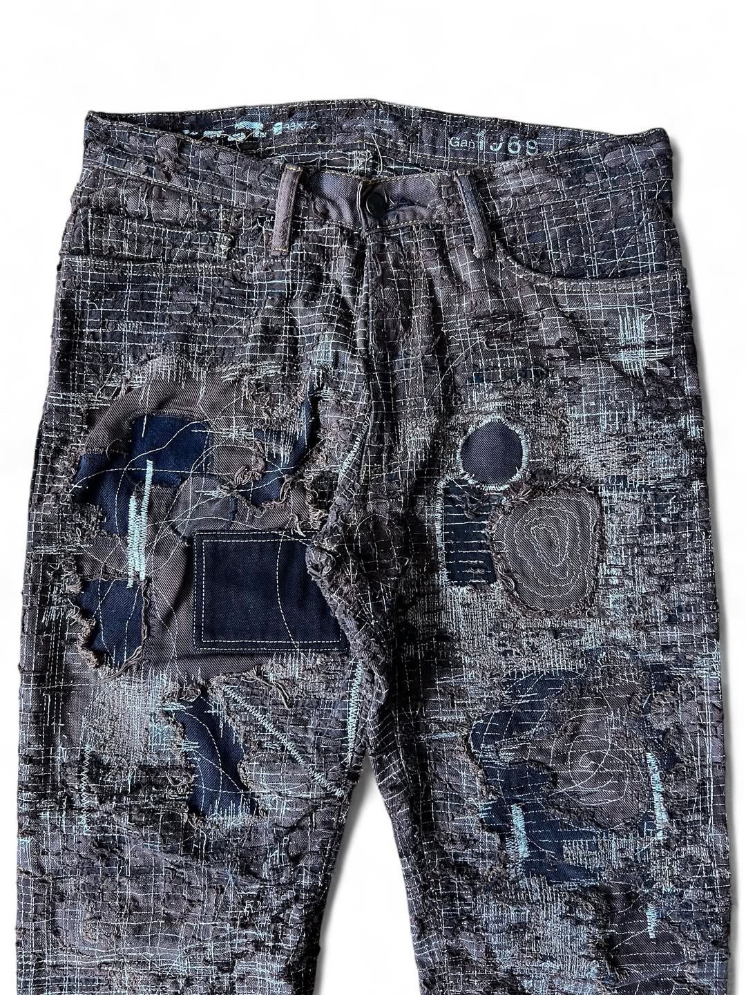 Kapital KAPITAL INSPIRED 1/1 BORO REPAIRED DENIM Size US 33 - 3 Thumbnail