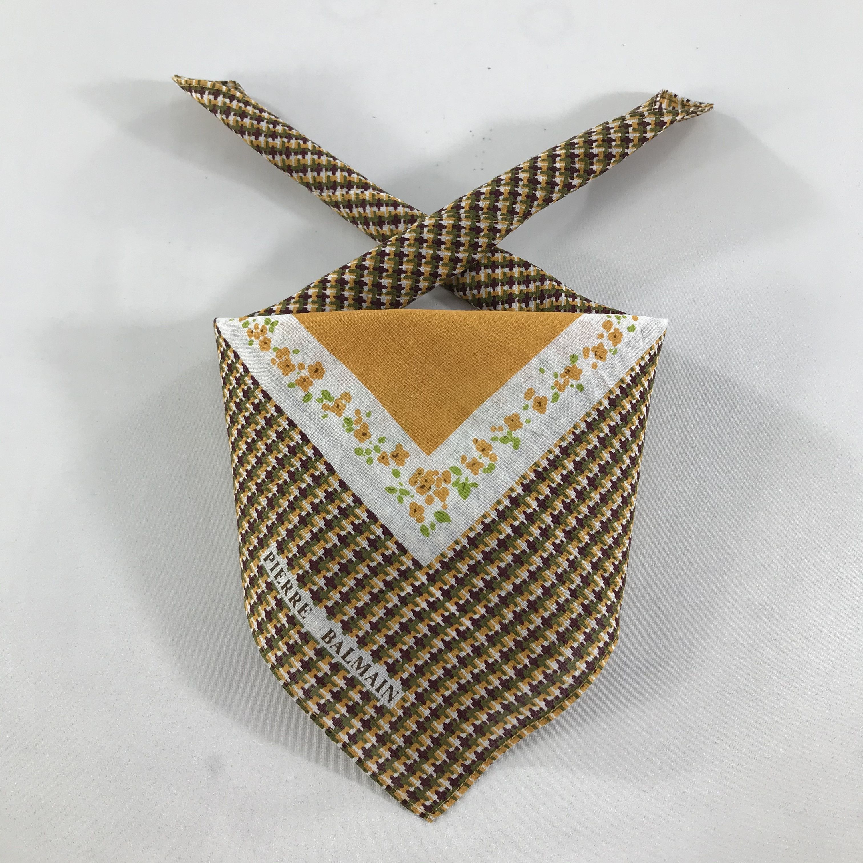 Pierre Balmain × Vintage Pierre Balmain Bandana / Handkerchief / Neckerchief - S1637 Size ONE SIZE - 3 Thumbnail