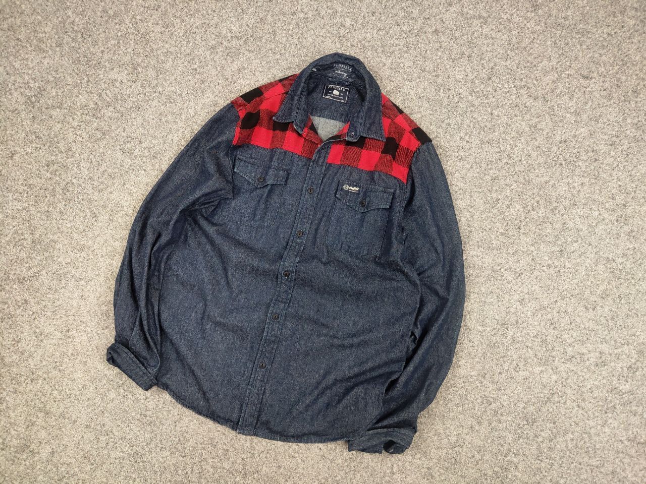 Penfield Penfield Hudson laundry Denim Check shirt USA Style Size US S / EU 44-46 / 1 - 3 Thumbnail