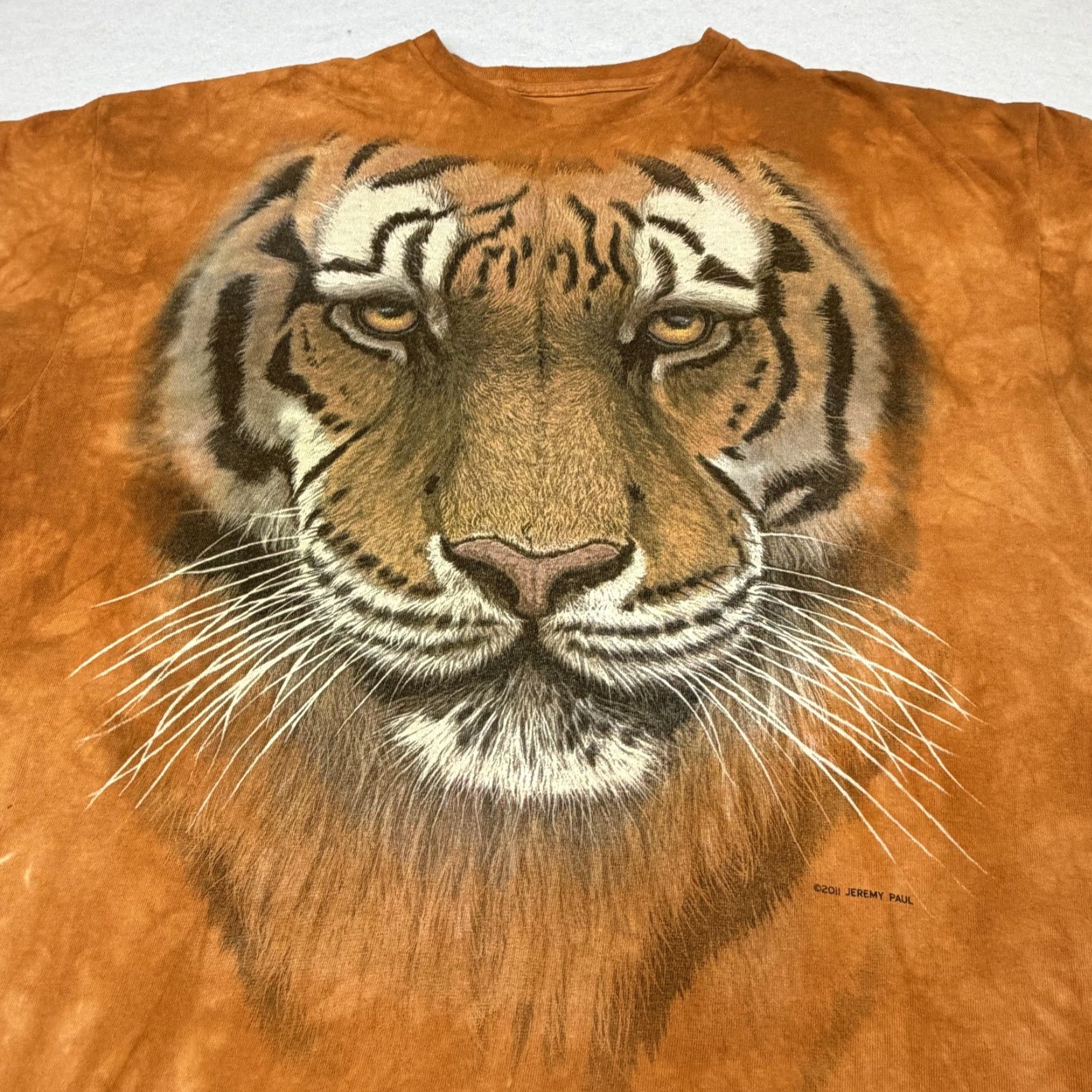 The Mountain VINTAGE 3D Tiger Tee Animal Graphic Men's 2XL The Mountain Animal Wildlife Big Cat Face Shirt Shirts Tigers Tiger 3D Graphic Print Men Size US XXL / EU 58 / 5 - 3 Thumbnail