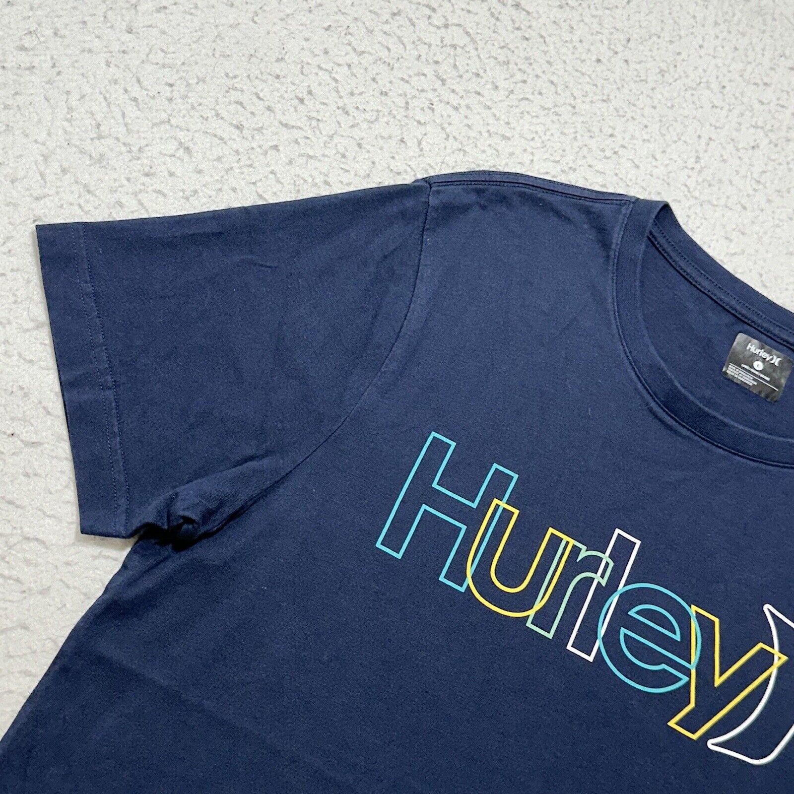 Hurley Hurley Men's Large Crewneck Graphic T Shirt Blue Colorful Size US L / EU 52-54 / 3 - 5 Thumbnail