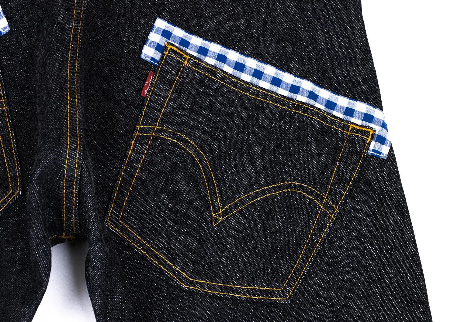 Junya Watanabe Indigo Gingham Check Pocket Denim Pants Size S Size US 38 / EU 54 - 12 Thumbnail