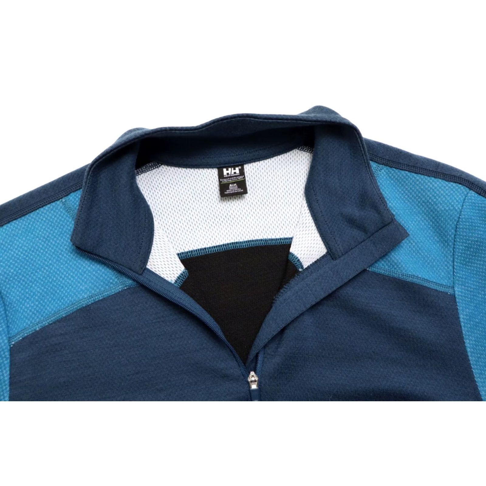 Helly Hansen Helly Hansen Sweatshirt Men's SMALL Blue Pullover Merino Wool Blend Half Zip Neck Size US S / EU 44-46 / 1 - 4 Thumbnail