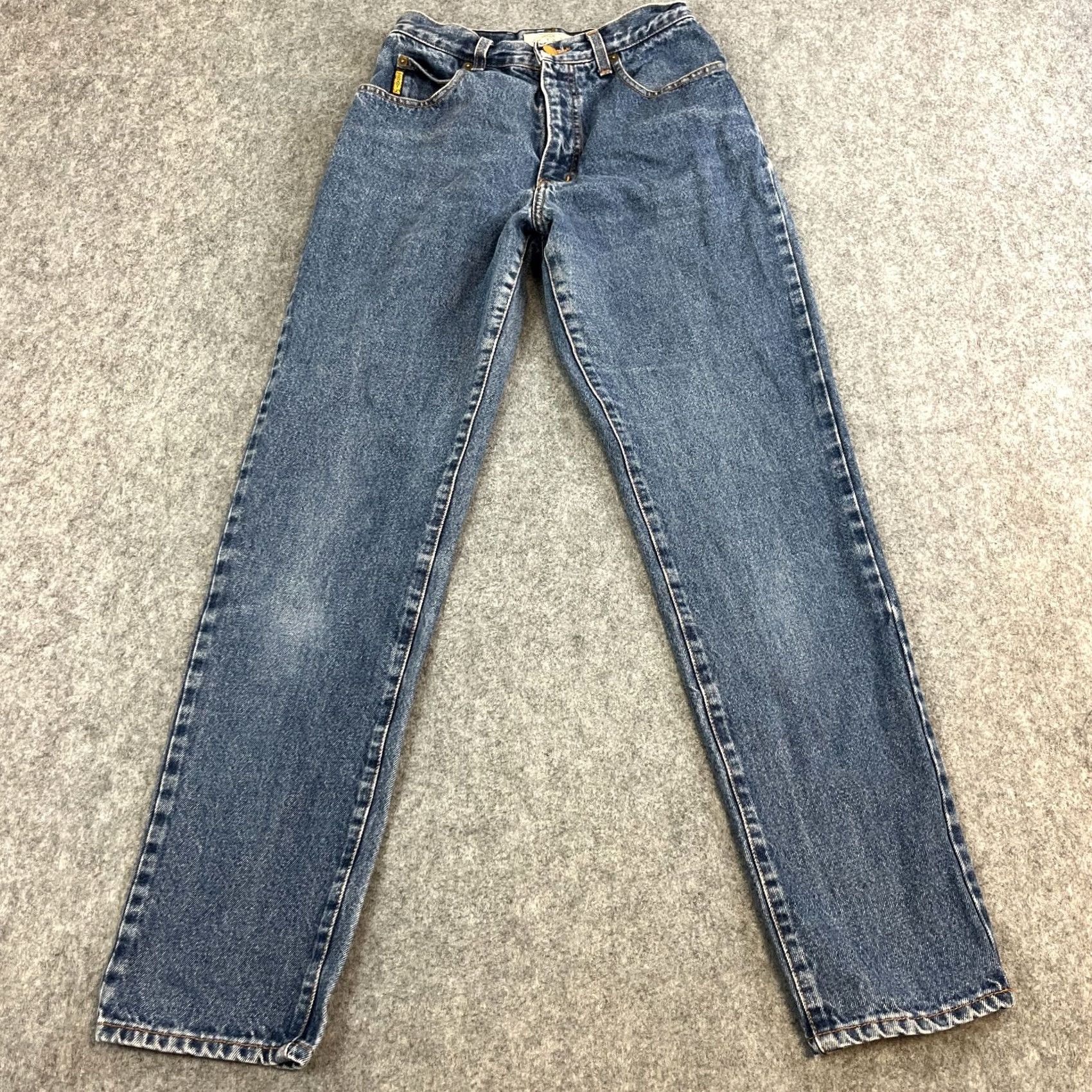 Vintage Armani Jeans Jeans High Waist Mom 6 Womens Blue 90s Vintage Denim 5-Pocket Rise 11 Slim Regular Size 28" / US 6 / IT 42 - 2 Thumbnail