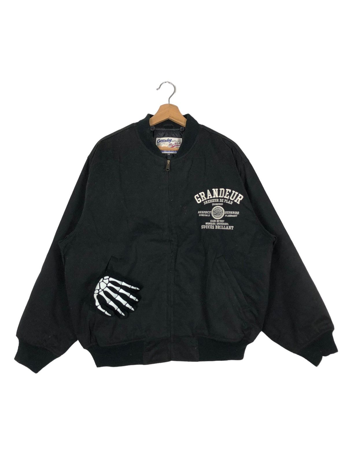 Japanese Brand 🔥90’s Riot Riot Vintage Bomber Jacket Grandeur Outstanding Size US L / EU 52-54 / 3 - 2 Thumbnail