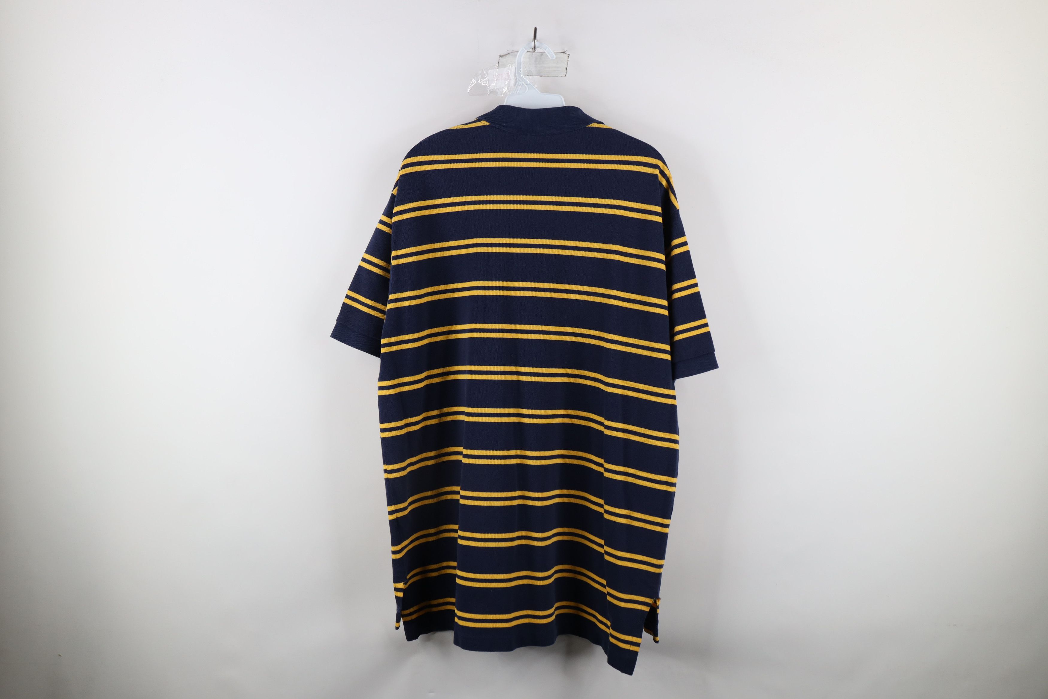 Polo Ralph Lauren Vintage 90s Ralph Lauren Block Collared Polo Shirt Blue Size US XL / EU 56 / 4 - 10 Thumbnail