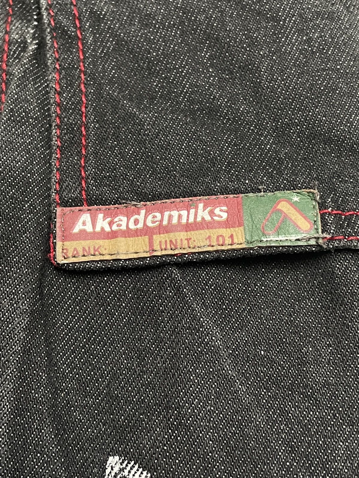 Akademiks Rare Design Vintage Brand Akademiks Baggy Jeans 1990s Size US 34 / EU 50 - 11 Thumbnail