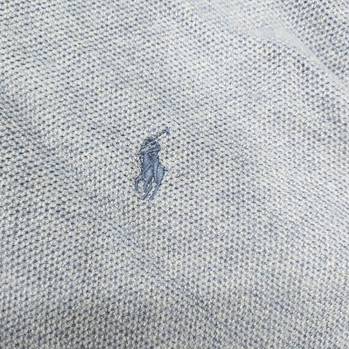 Ralph Lauren Ralph Lauren Polo Pullover Jumper 2XL Men's Powder Blue Pima Cotton Quarter Zip Knit Long Sleeve Collared Solid Vintage No Size US XXL / EU 58 / 5 - 2 Thumbnail