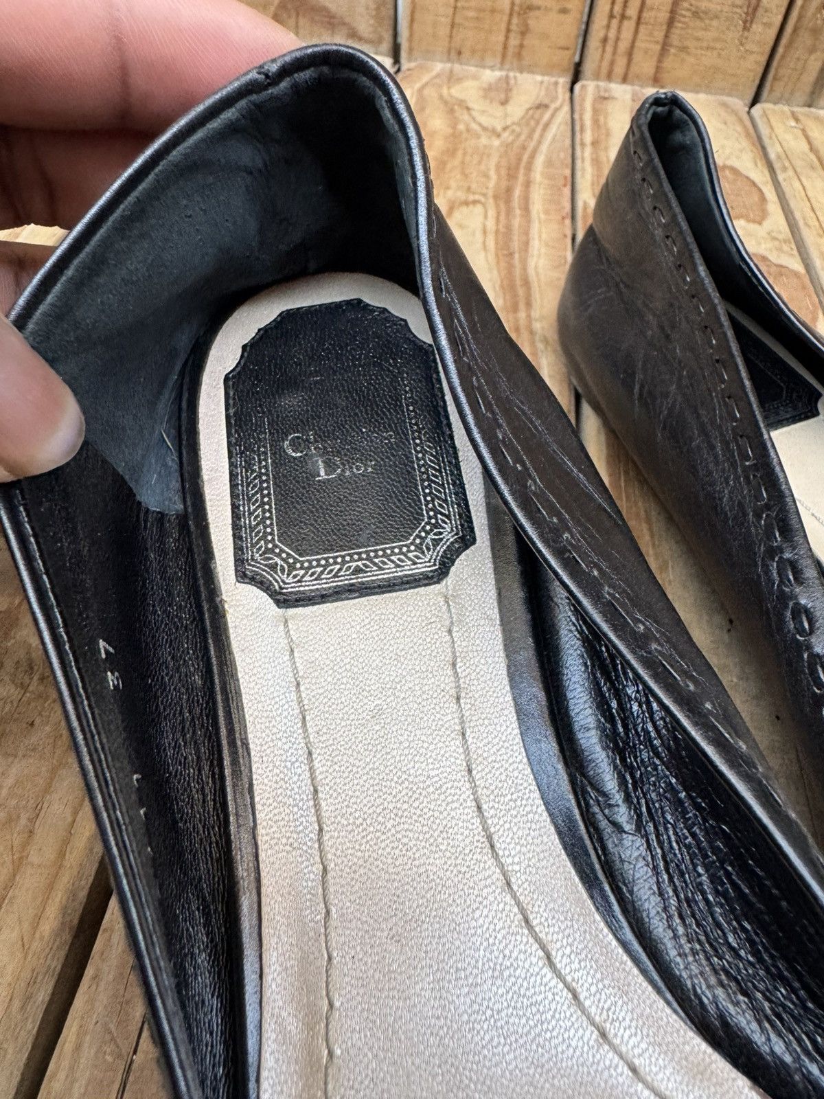 Christian Dior Monsieur Christian Dior black Women’s leather flats EUR 37 US 7 UK 4 Size US 7 / IT 37 - 18 Thumbnail