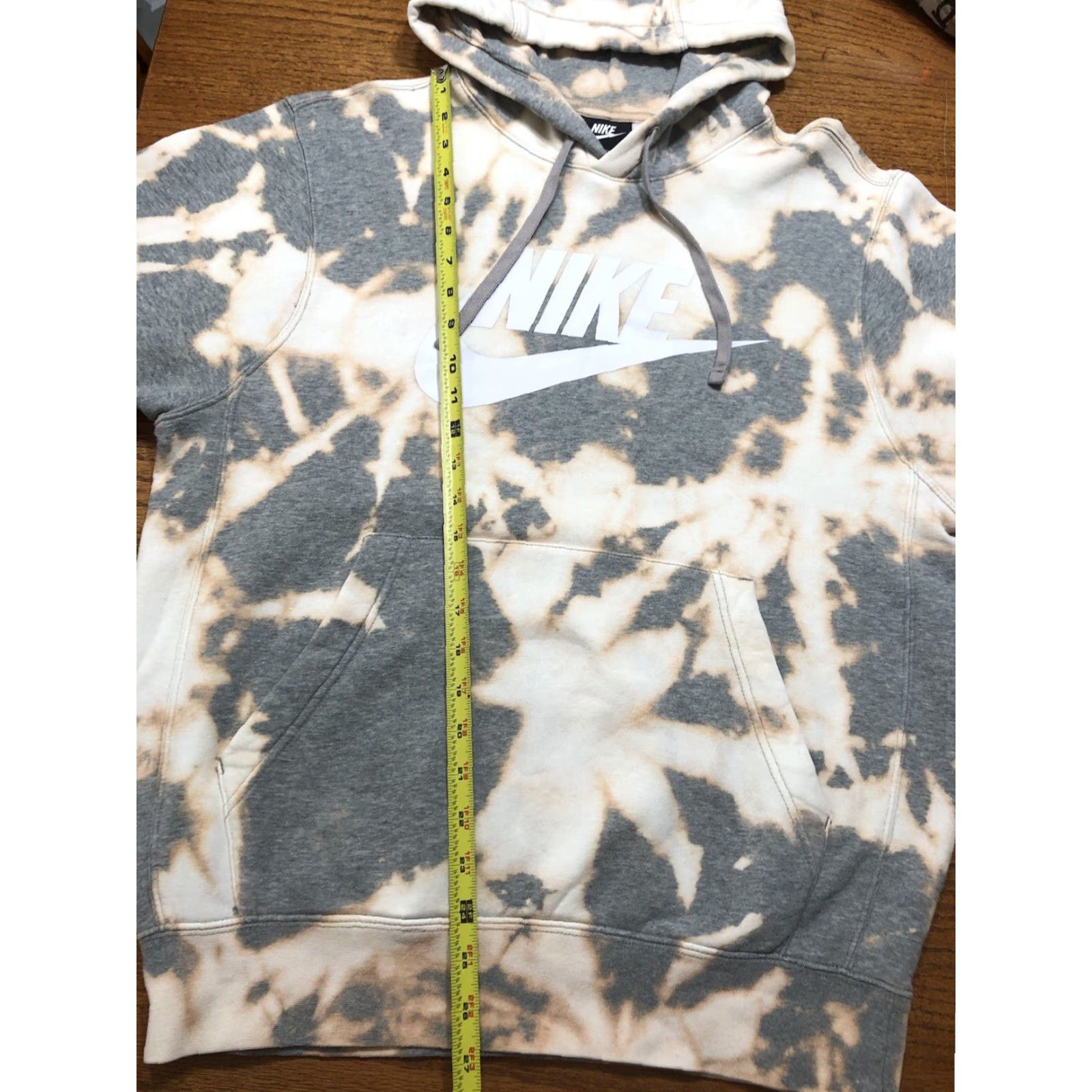 Nike Nike Hoodie Mens Small Spell Out Gray Tie Dye Acid Wash Logo 90s Sportswear Pullover Sweatshirt Card Colorful Big Logo Size US S / EU 44-46 / 1 - 7 Thumbnail