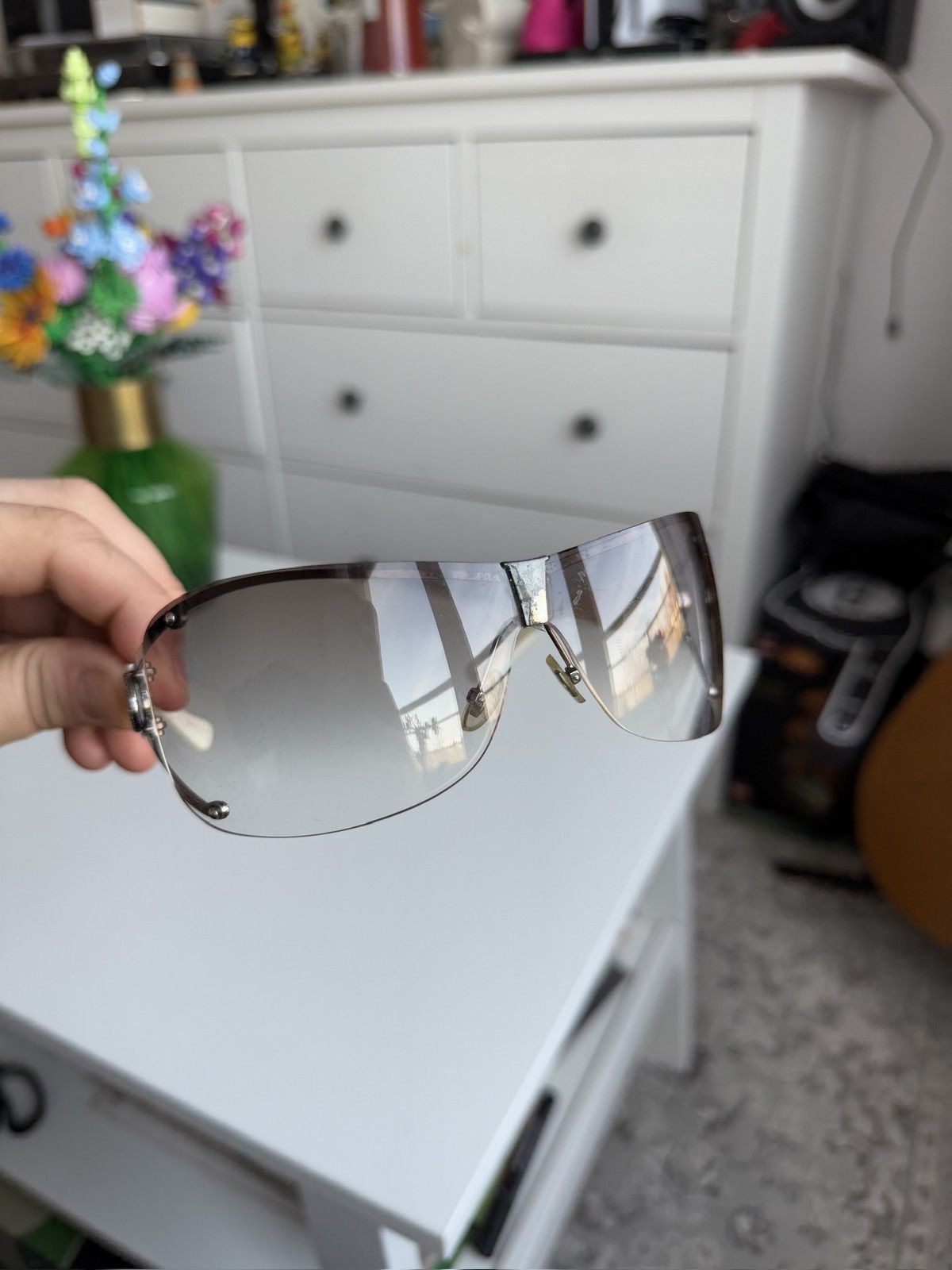 小物 archive GUCCI l eyewear rimless y2k Vintage y2k Gucci 2807/S rimless sunglasses archive designer